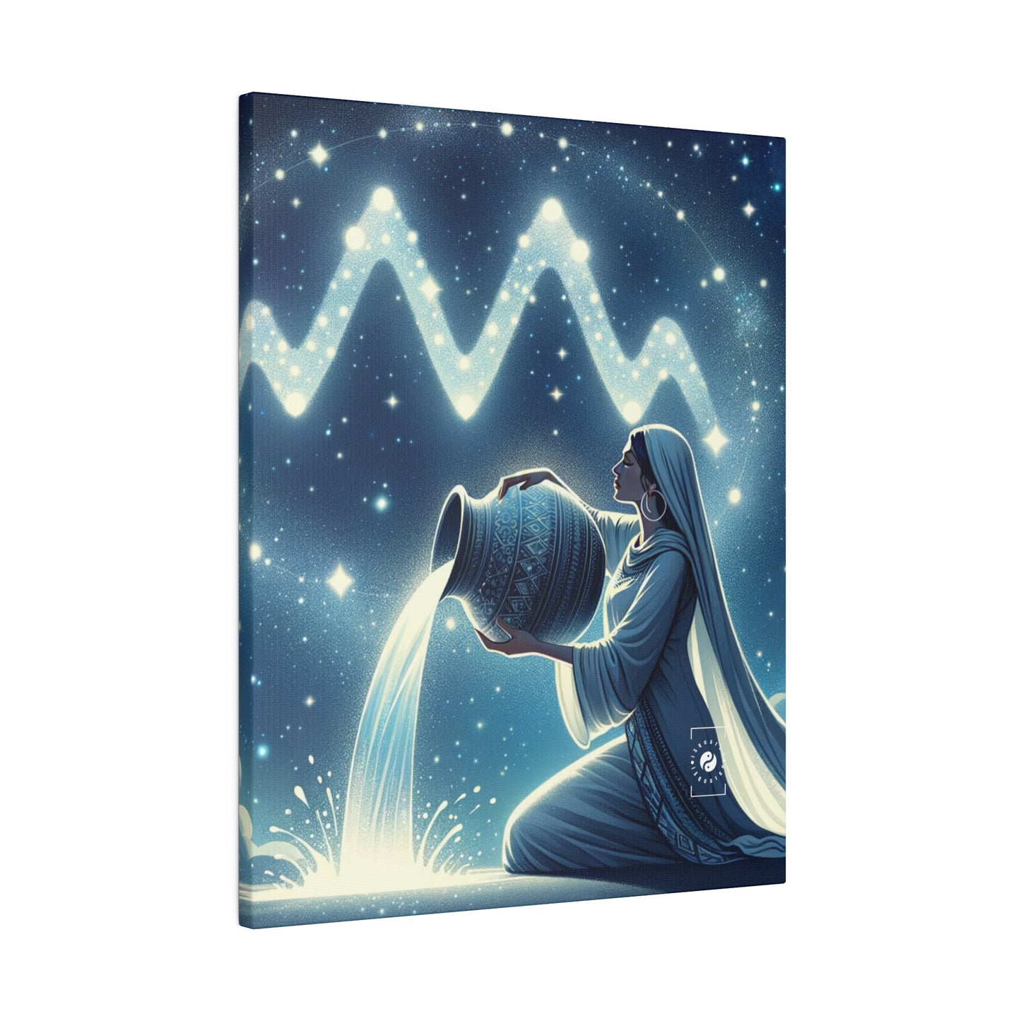 Aquarius Flow - Art Print Canvas