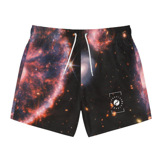 Cartwheel Galaxy (NIRCam and MIRI Composite Image) - Swim Trunks for Men