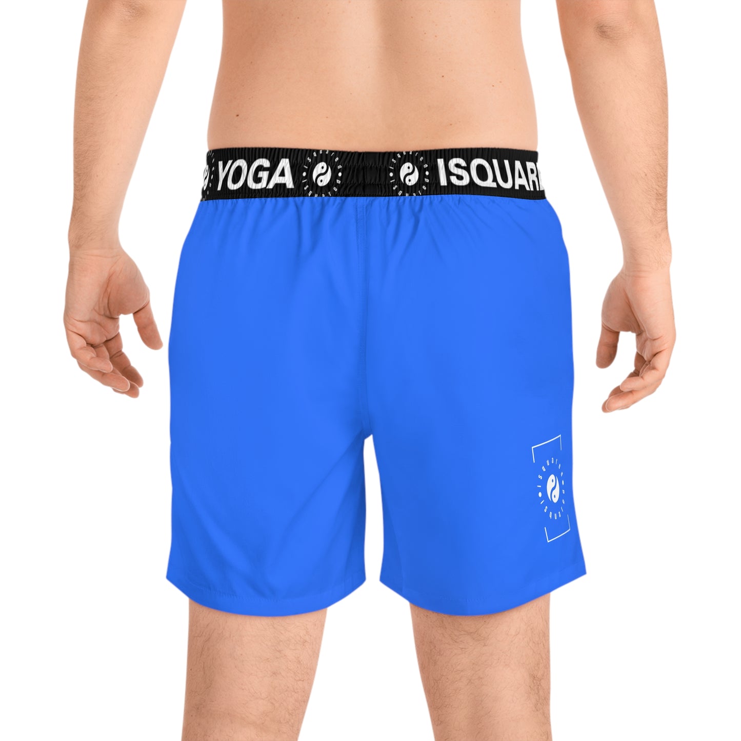 #2C75FF Electric Blue - Swim Shorts (Mid-Length) for Men