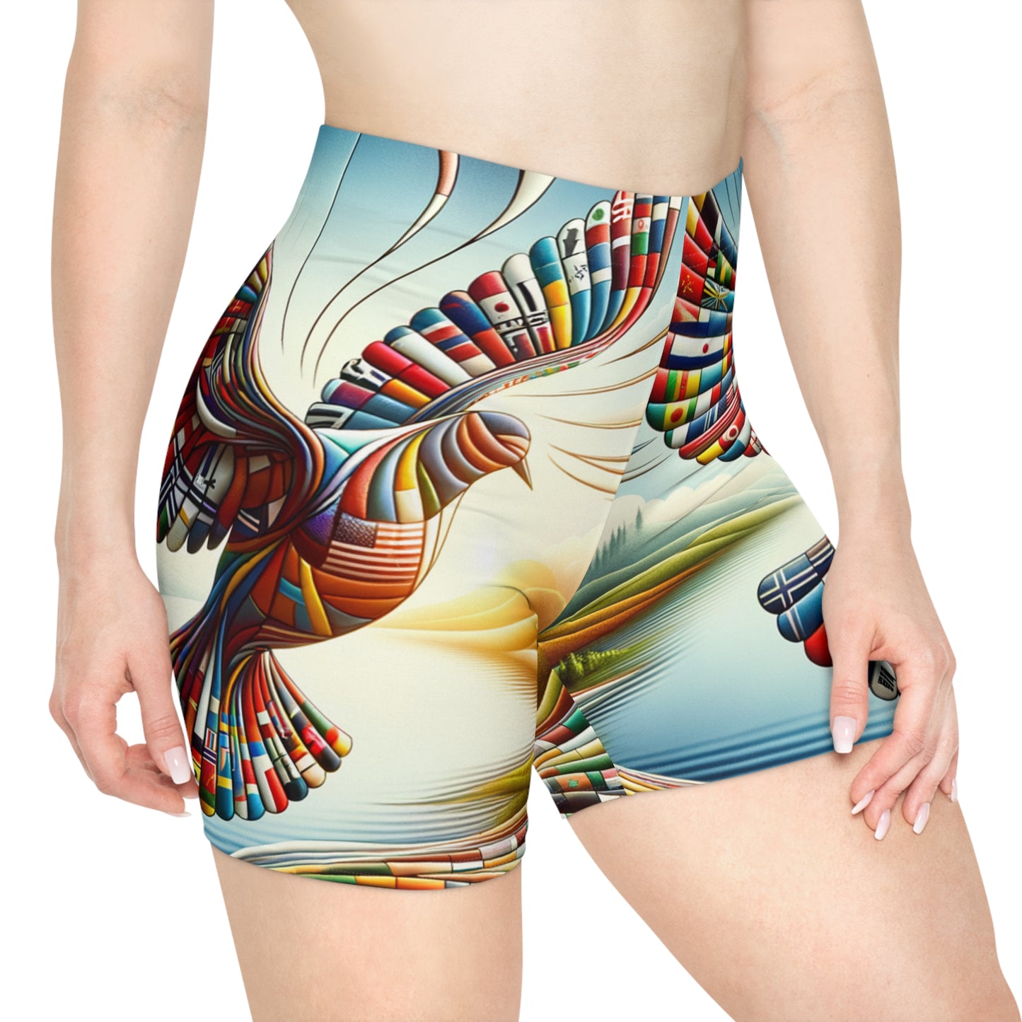"Global Tapestry of Tranquility" - Hot Yoga Short