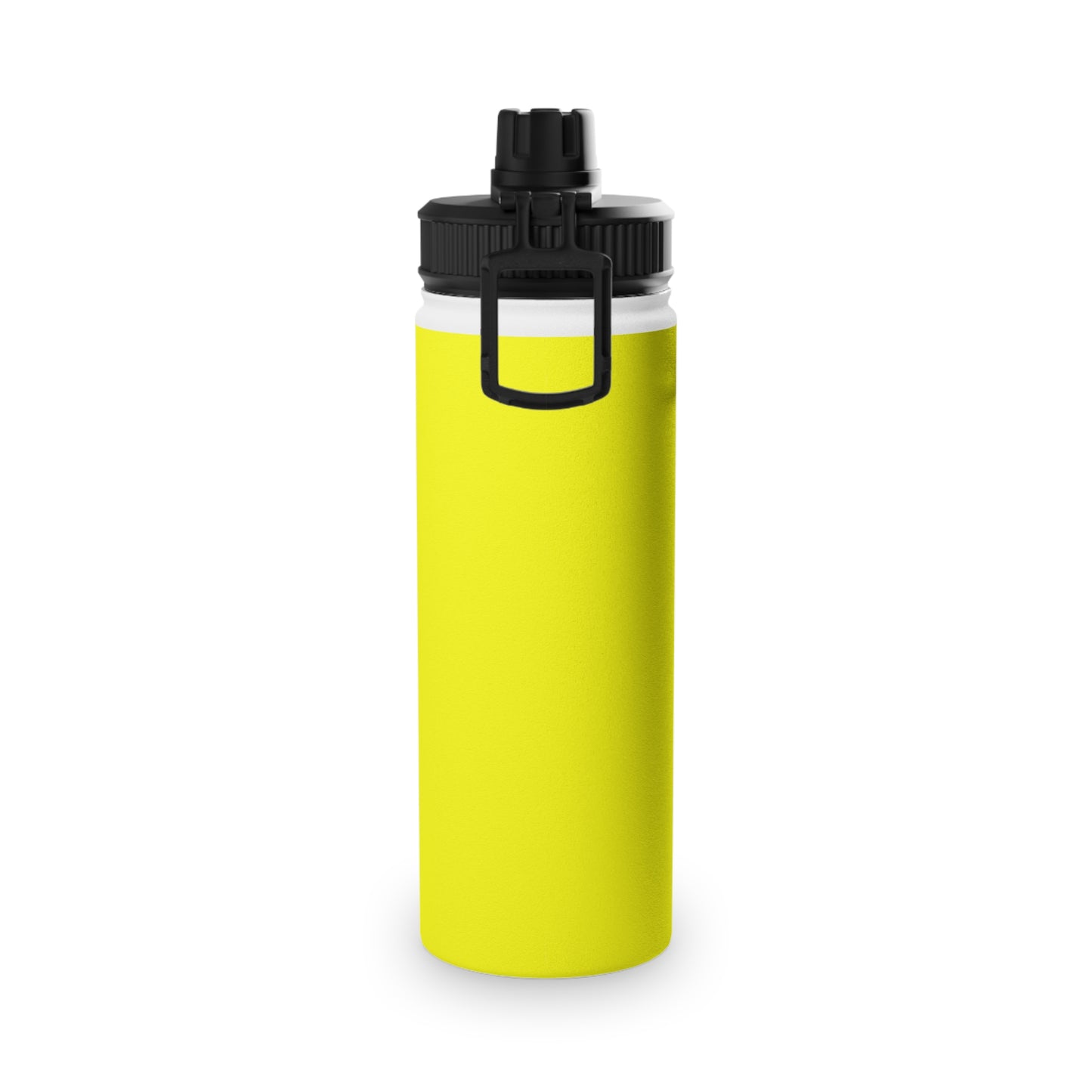 Neon Yellow FFFF00 - Sports Water Bottle