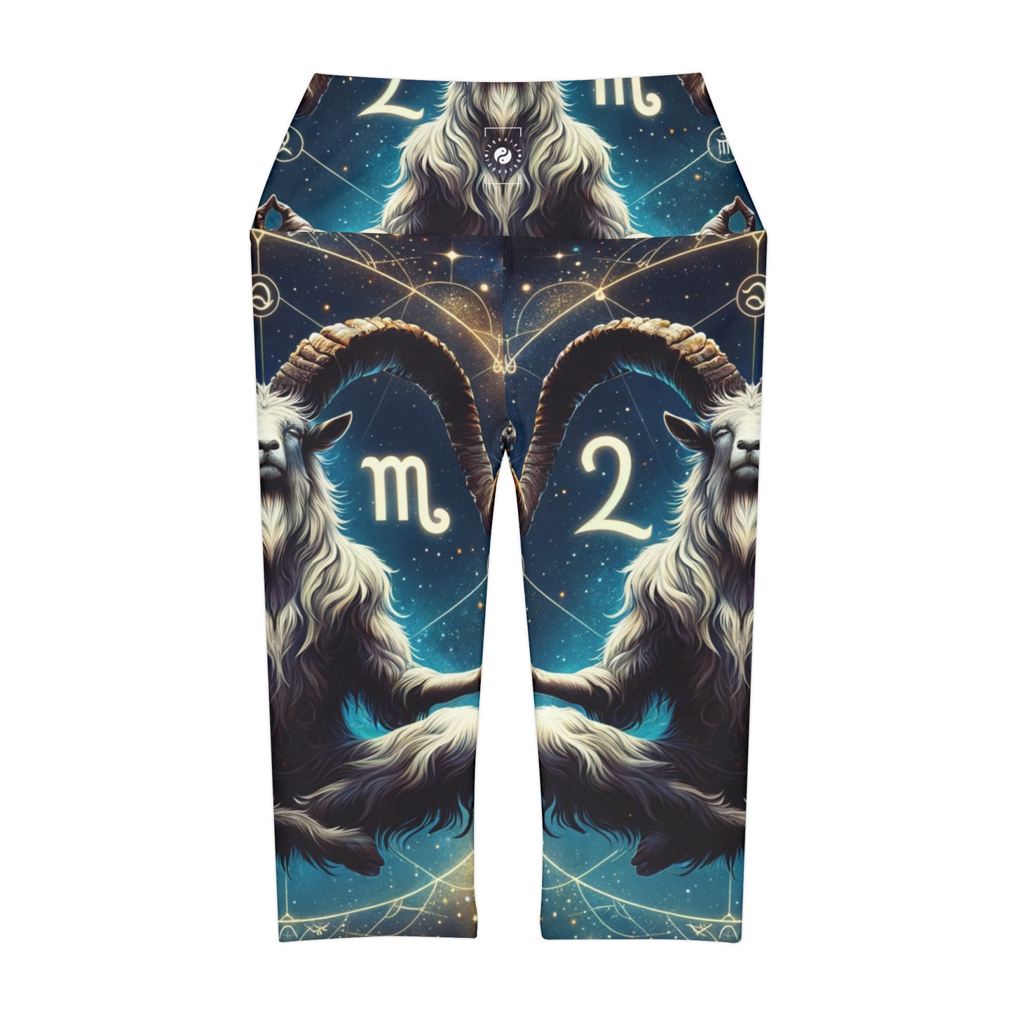 Audacious Capricorn - High Waisted Capri Leggings