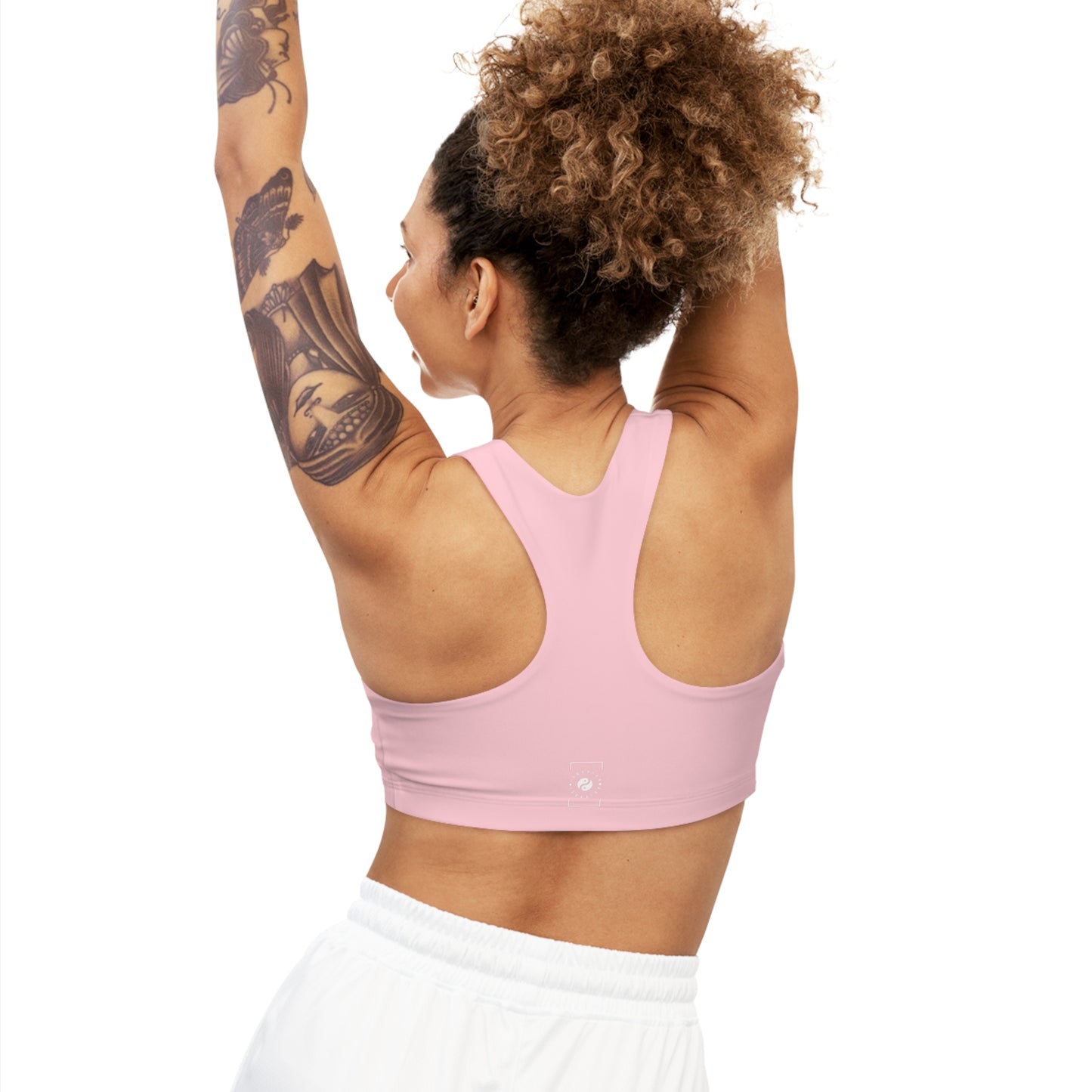 FFCCD4 Light Pink - Seamless Sports Bra