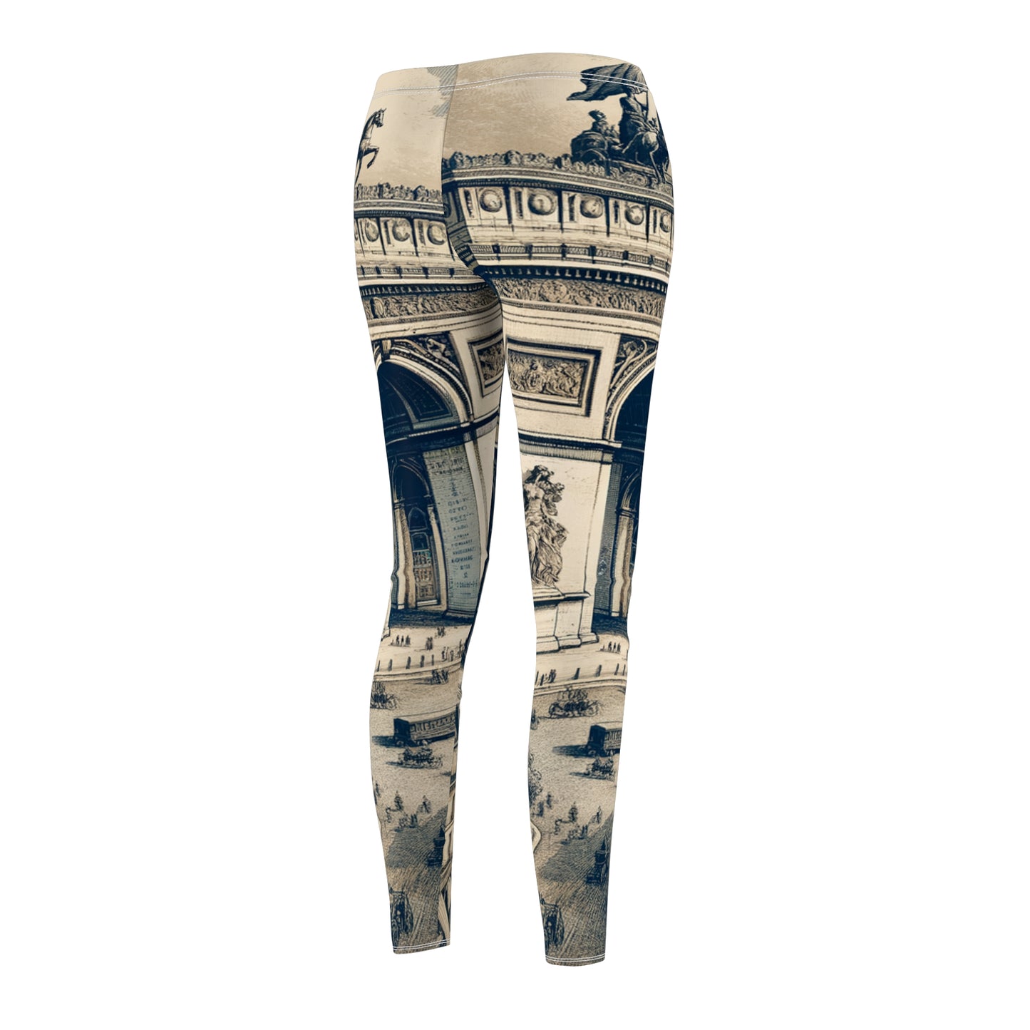 "Majesty of the Arc: A Napoleon Era Portrait" - Casual Leggings