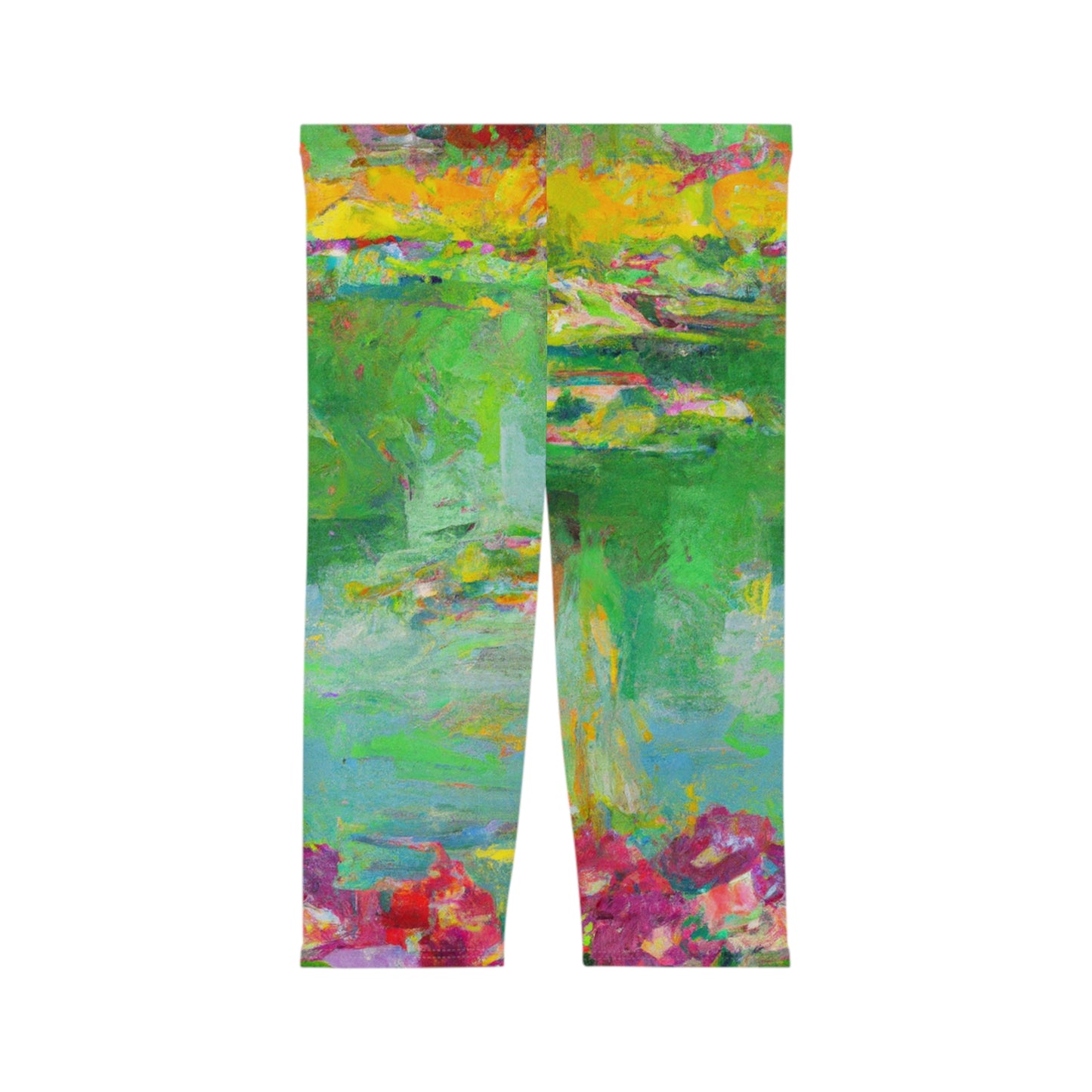 "Lily Aquarelle: Dusk Reflections" - Capri Shorts