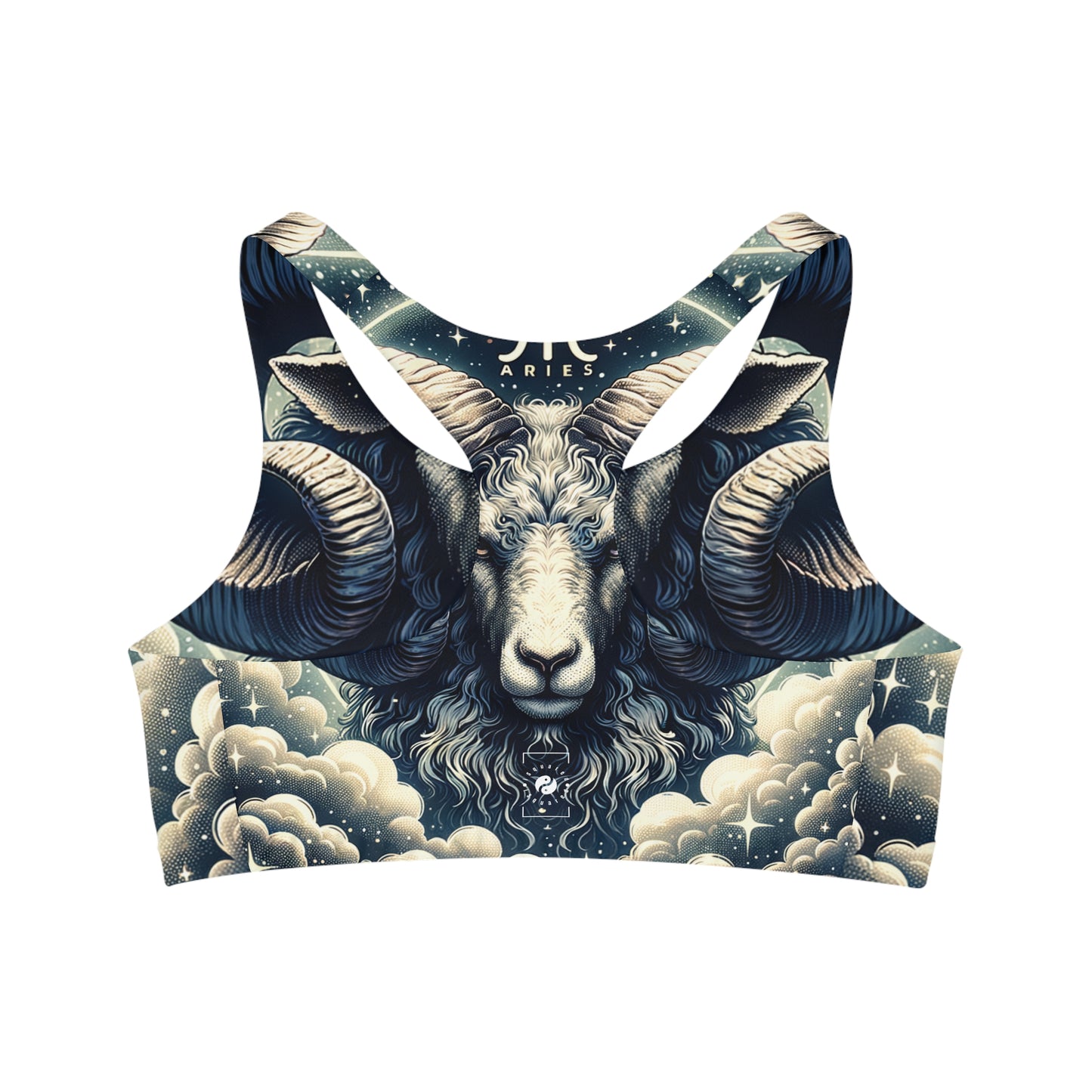 "Celestial Ram Ascendant" - Seamless Sports Bra