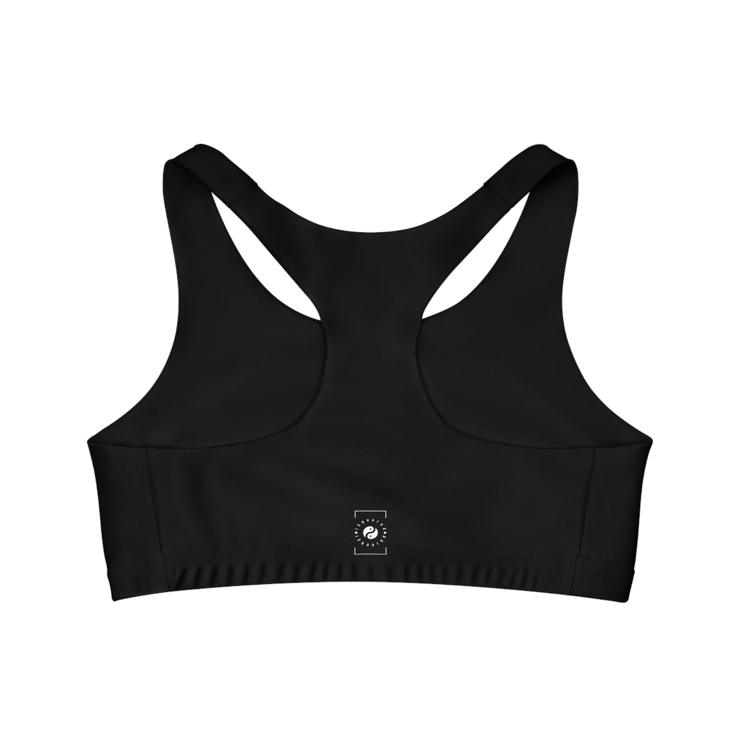 Pure Black - Seamless Sports Bra