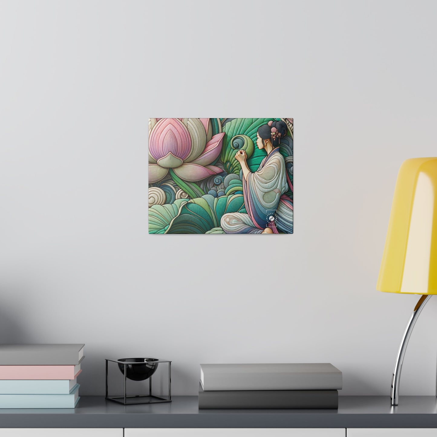 "Lotus Echo Serenity" - Art Print Canvas