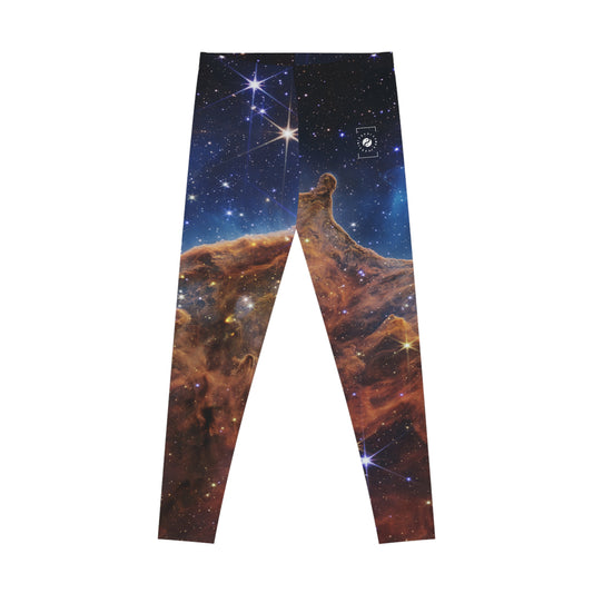 “Cosmic Cliffs” in the Carina Nebula (NIRCam Image) - JWST Collection - Unisex Tights