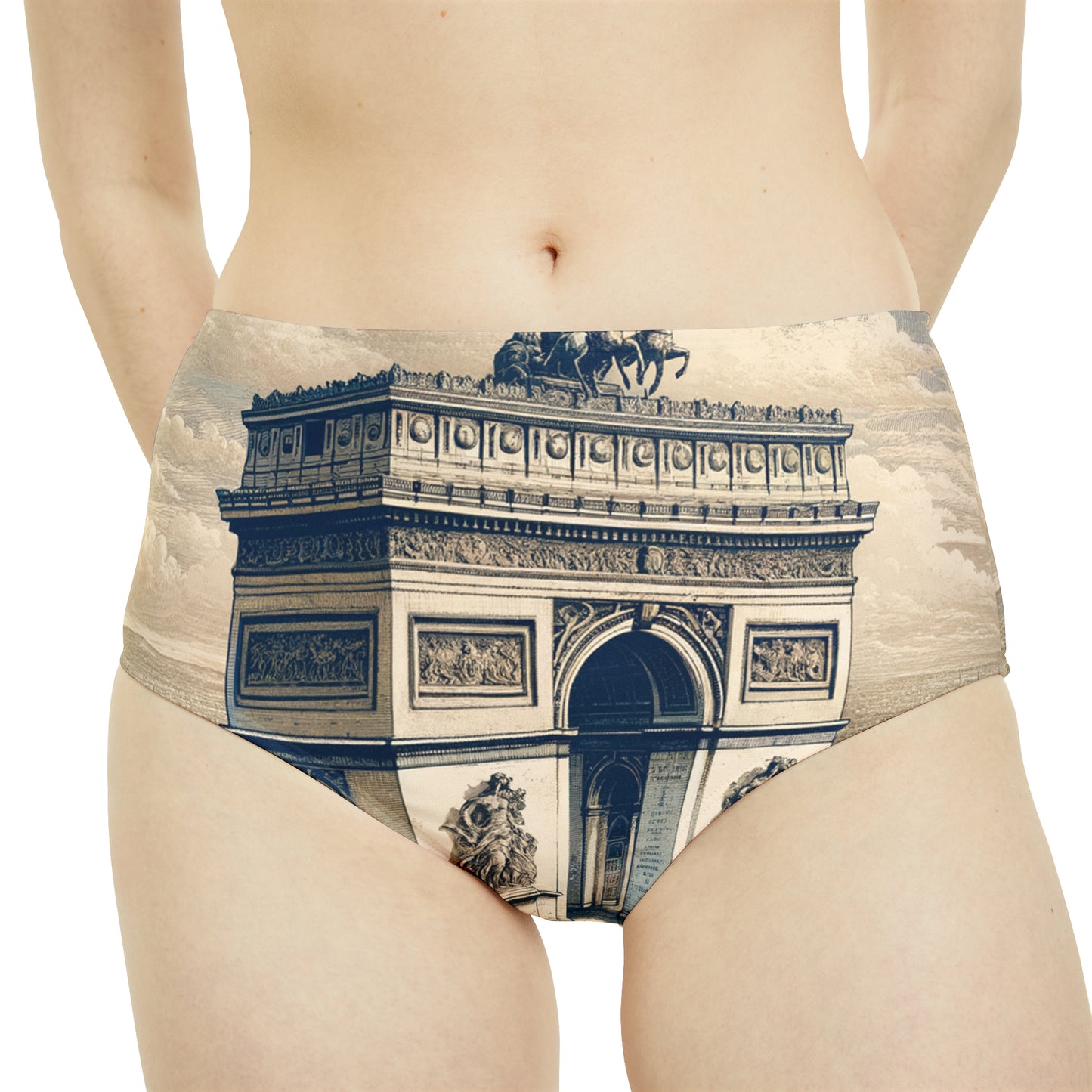"Majesty of the Arc: A Napoleon Era Portrait" - High Waisted Bikini Bottom