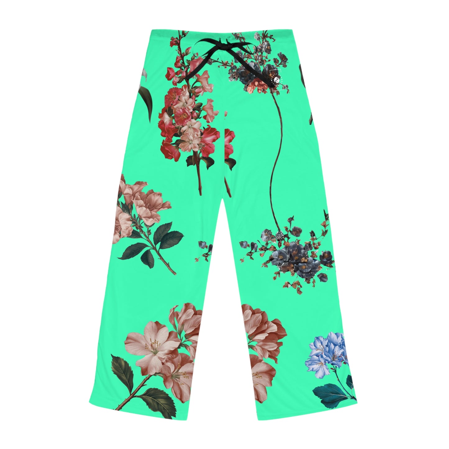 Botanicals on Turquoise - Pantalon lounge femme