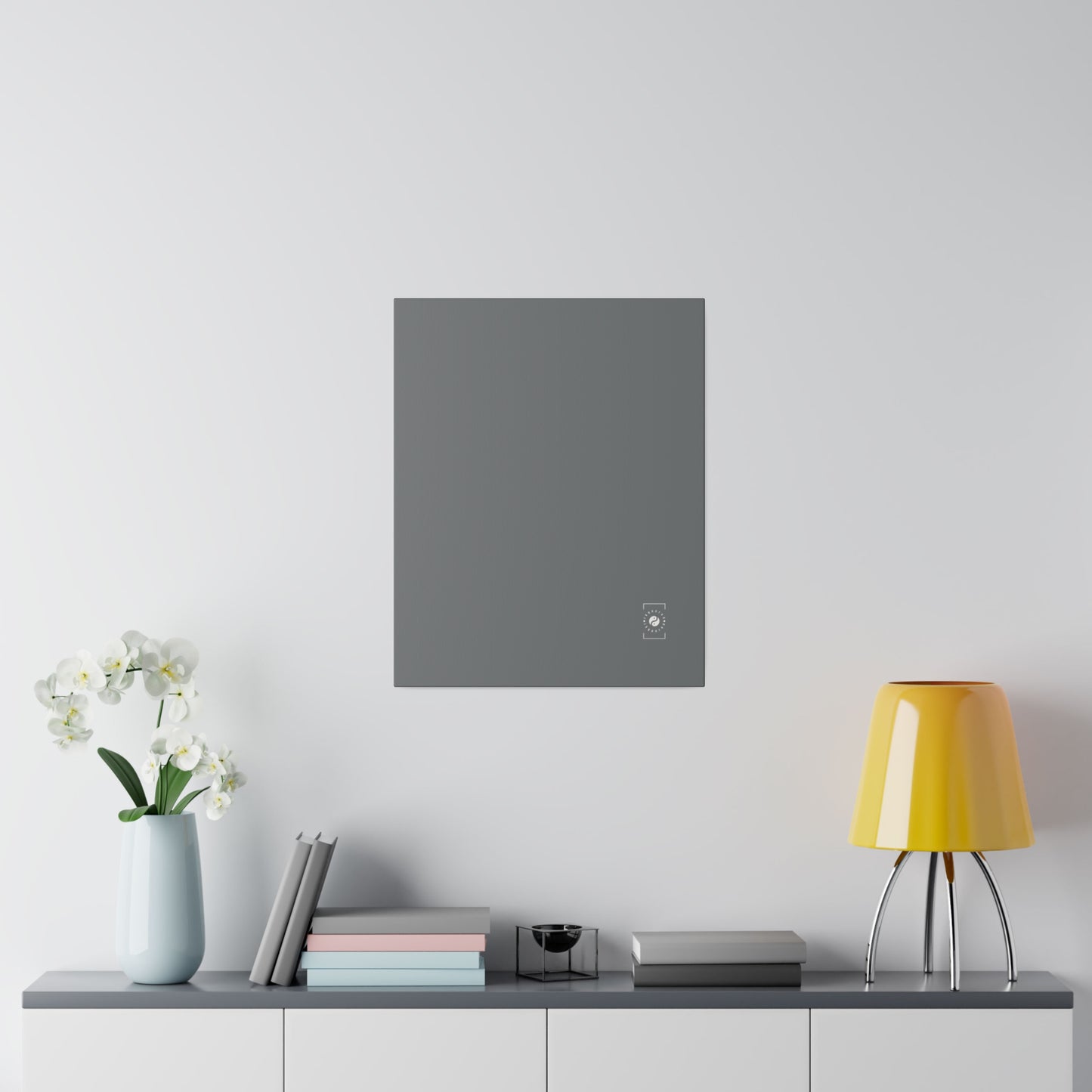 #777B7E Steel Grey - Art Print Canvas