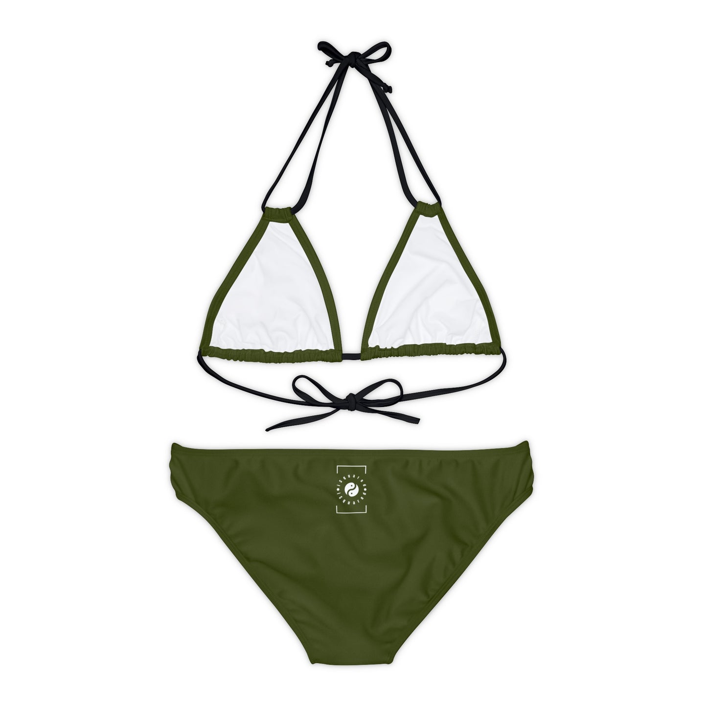 Camo Green - Ensemble bikini à lacets