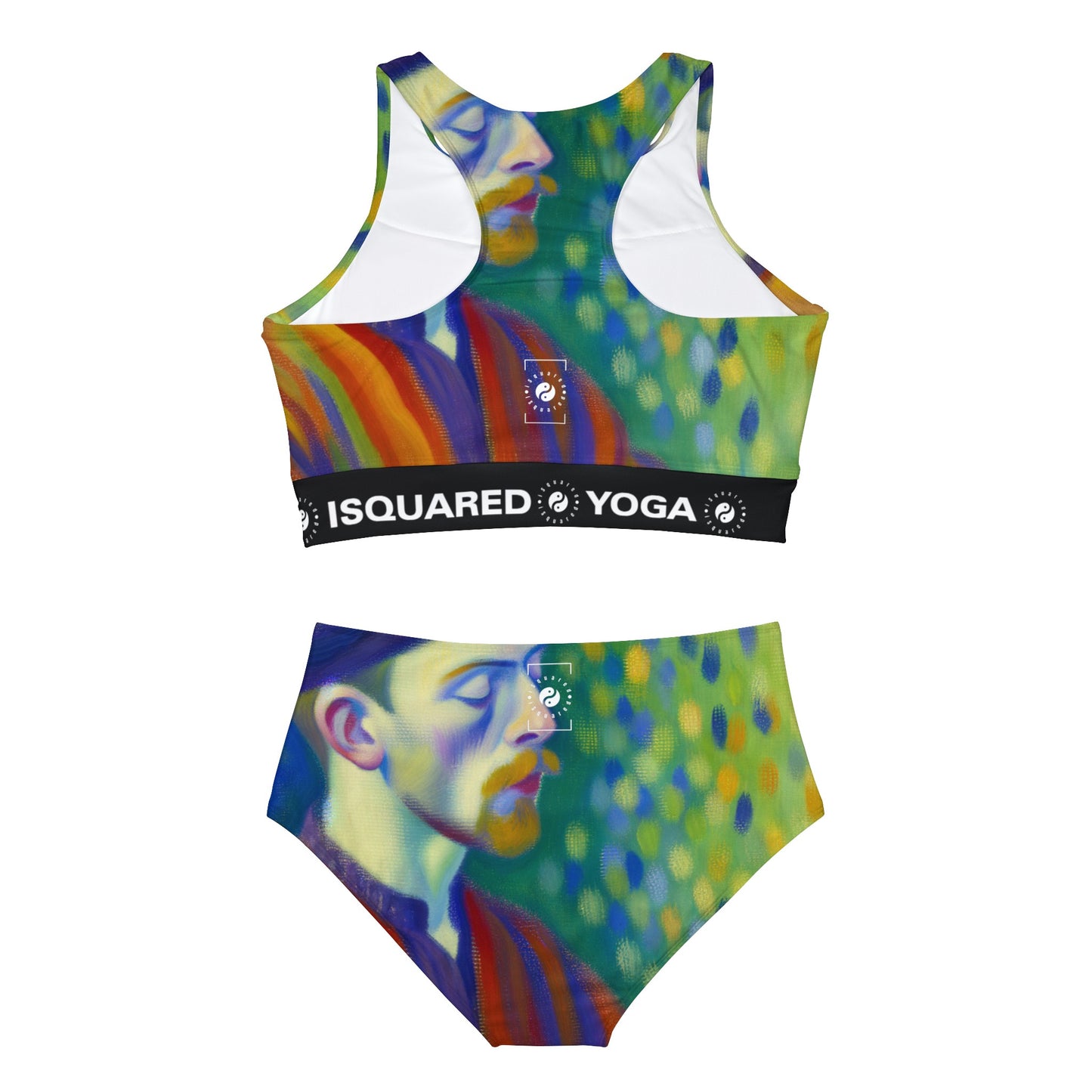 "Serene Resilience: A Frida's Solitude in hues" - Hot Yoga Bikini Set