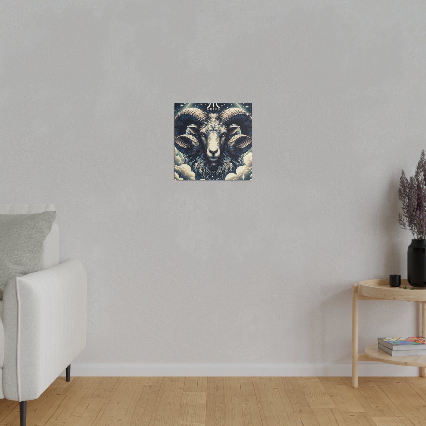 "Celestial Ram Ascendant" - Art Print Canvas