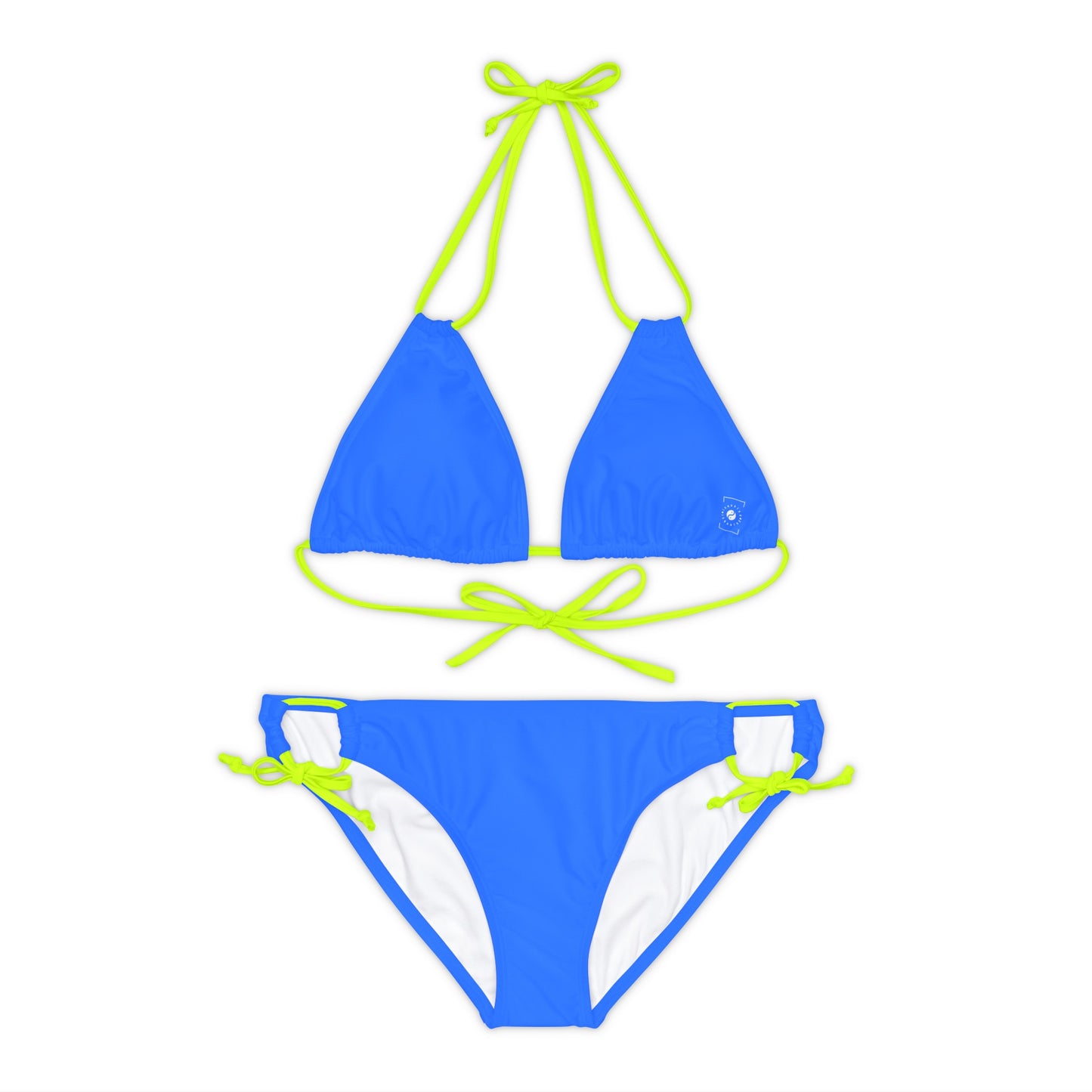 #2C75FF Bleu électrique - Ensemble bikini à lacets