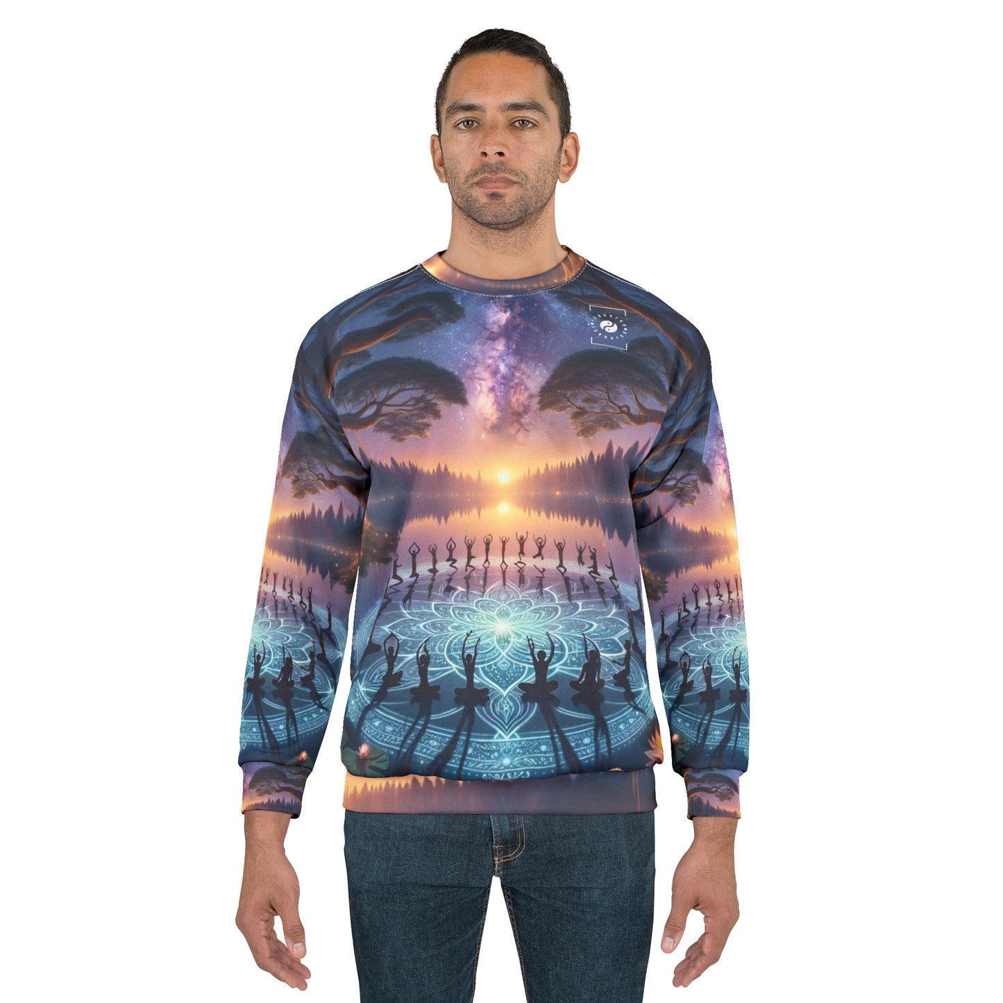 "Celestial Serenity: Mandala's Reflection" - Unisex Sweatshirt