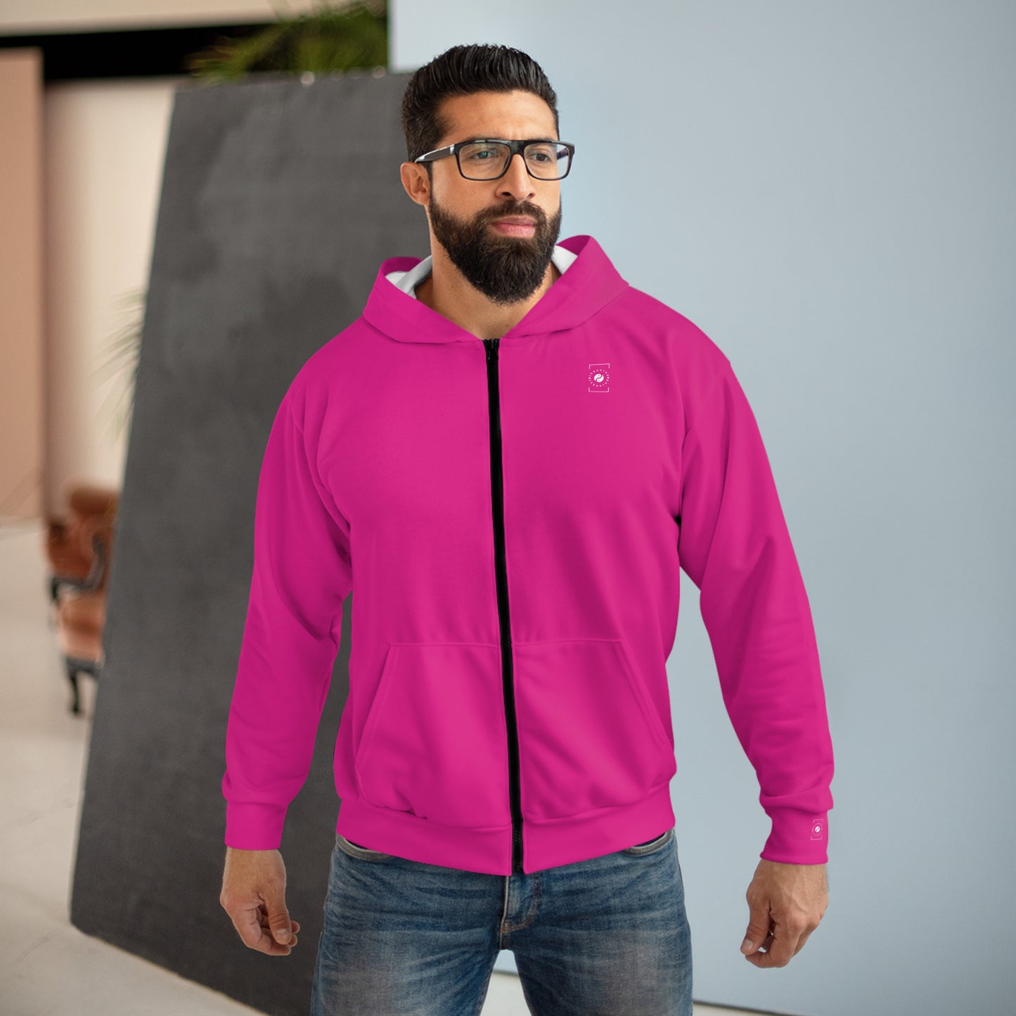 E0218A Pink - Zip Hoodie