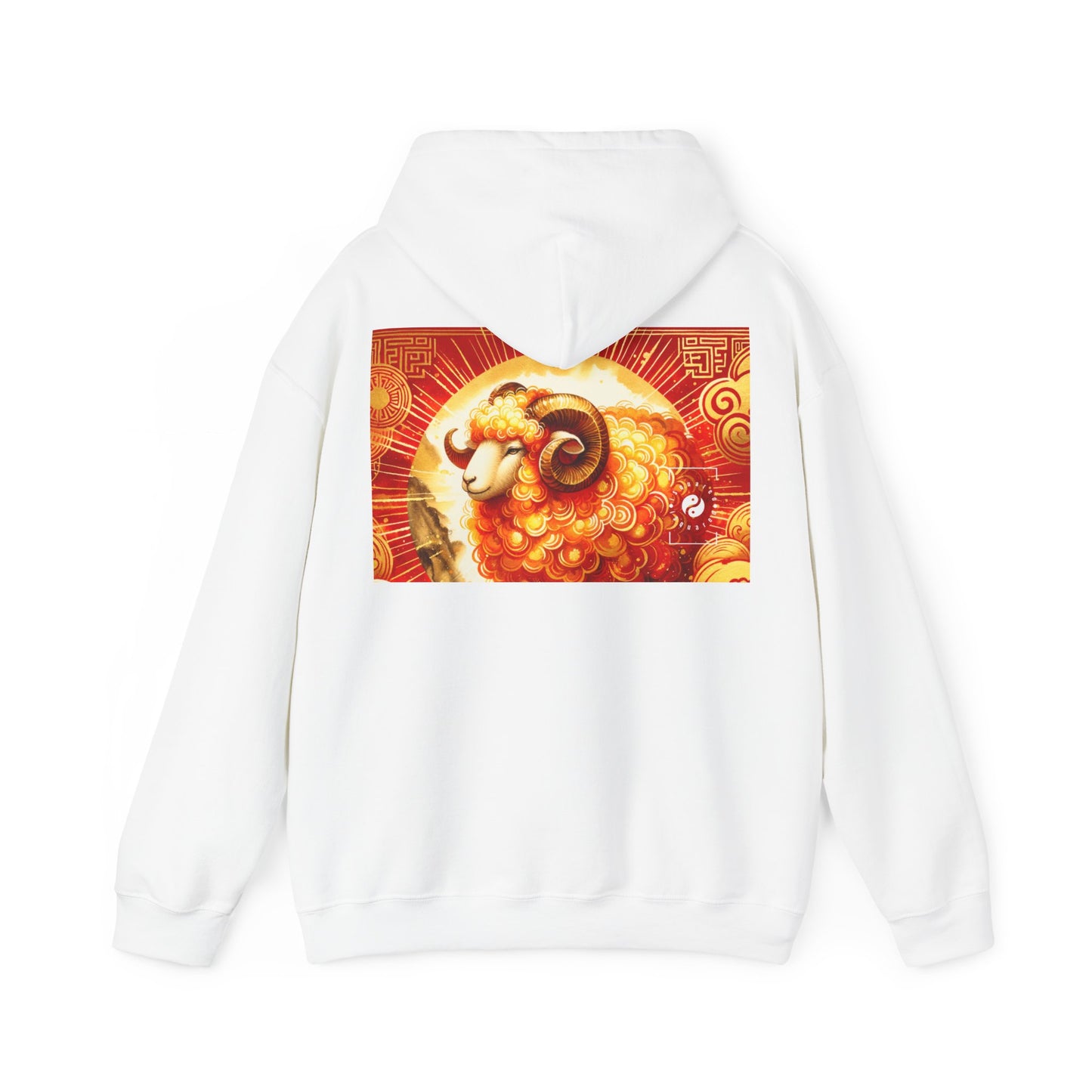 "Auspicious Gold of Divine Ewe: A Lunar New Year Revelry" - Hoodie