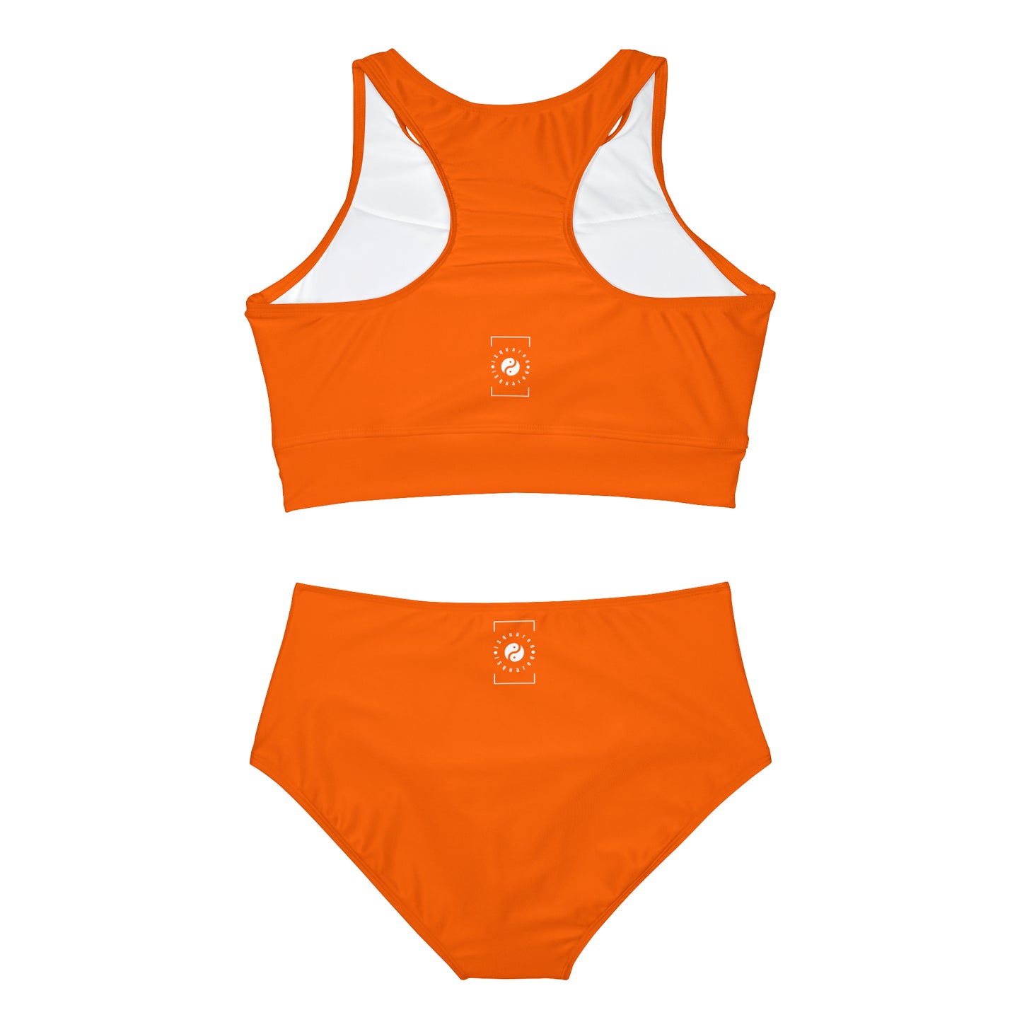 Orange fluo #FF6700 - Ensemble de bikini de yoga chaud