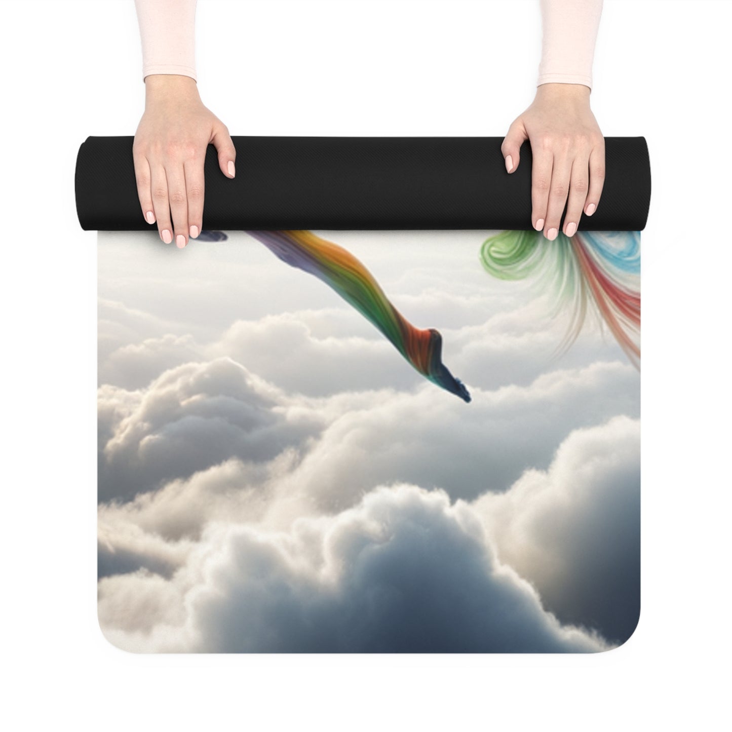 "Yogini's Rainbow Flight" - Yoga Mat