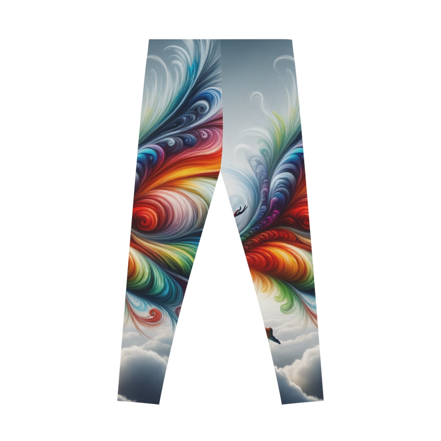 "Yogini's Rainbow Flight" - Unisex Tights