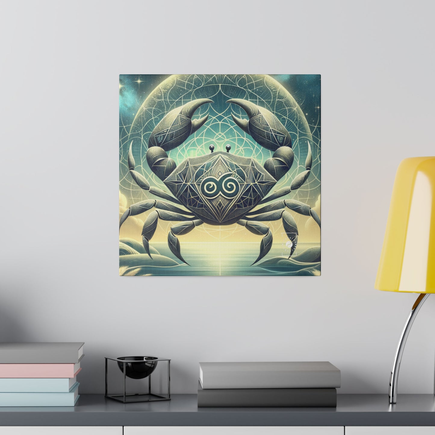 Crab Constellation Yoga - Art Print Canvas