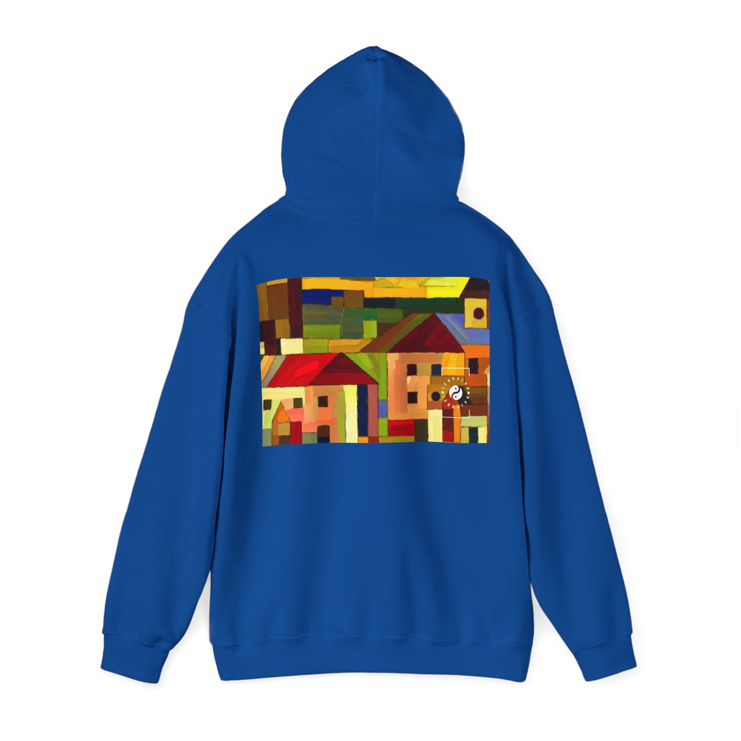 "Earthen Adobes in Hues of Hundertwasser" - Hoodie