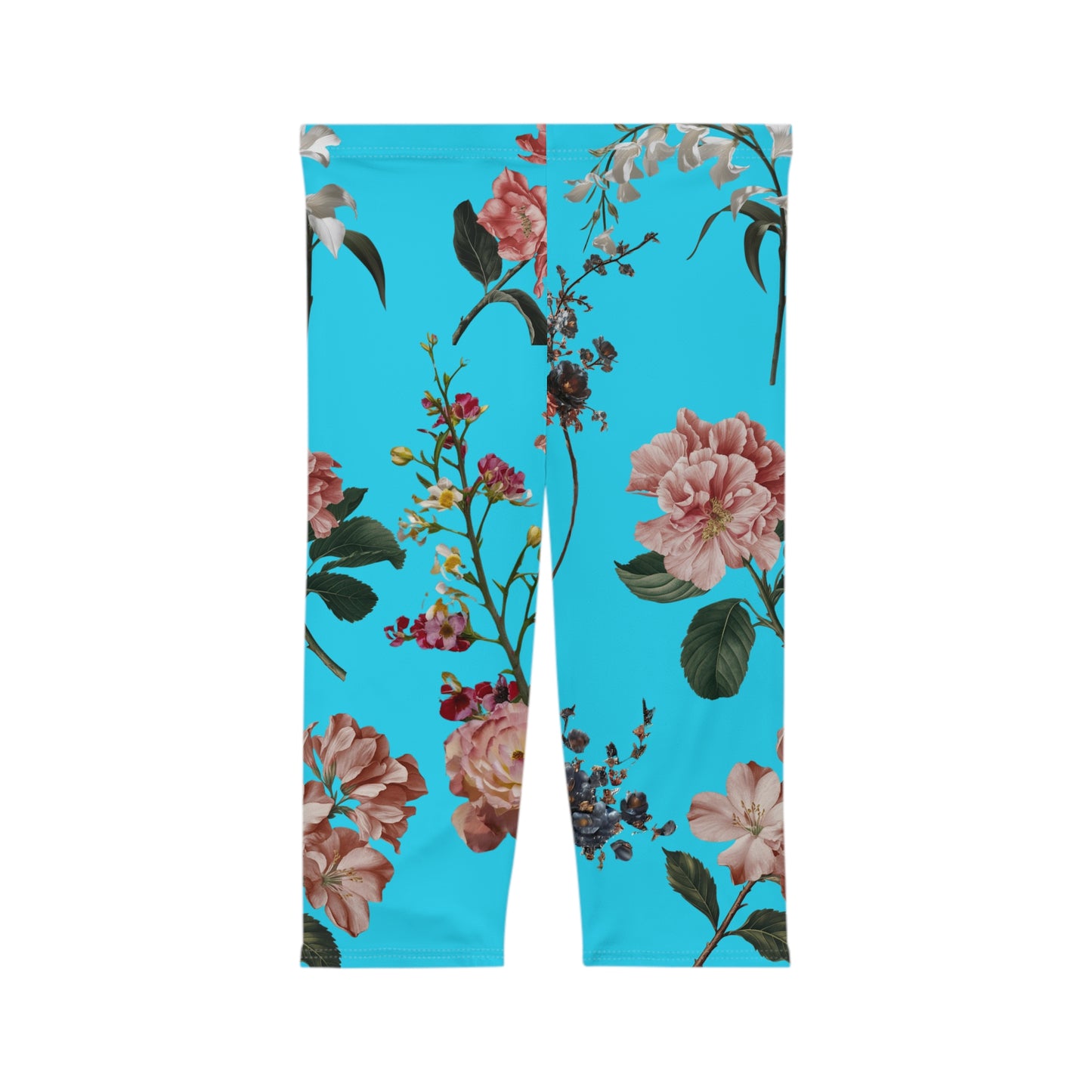 Botanicals on Azure - Capri Shorts