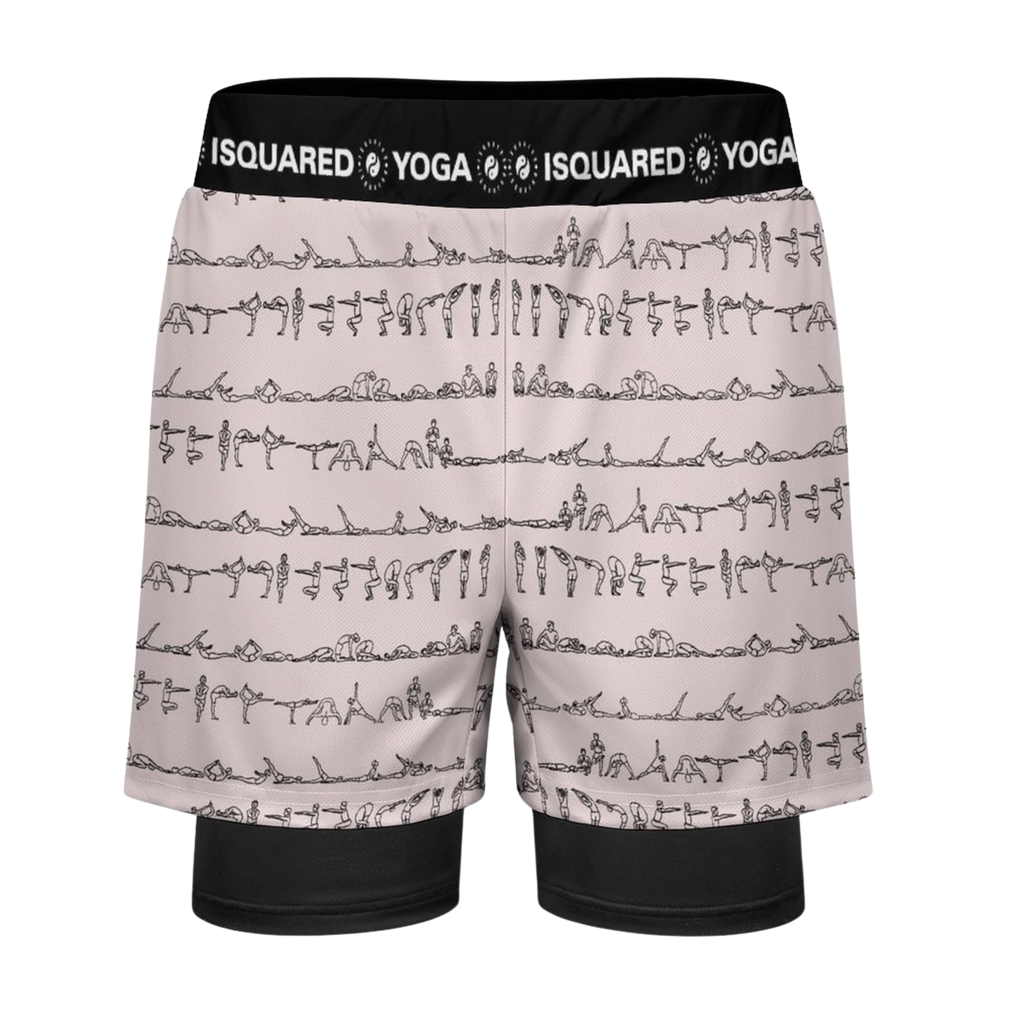 Bikram Pastel - Compression Yoga Shorts