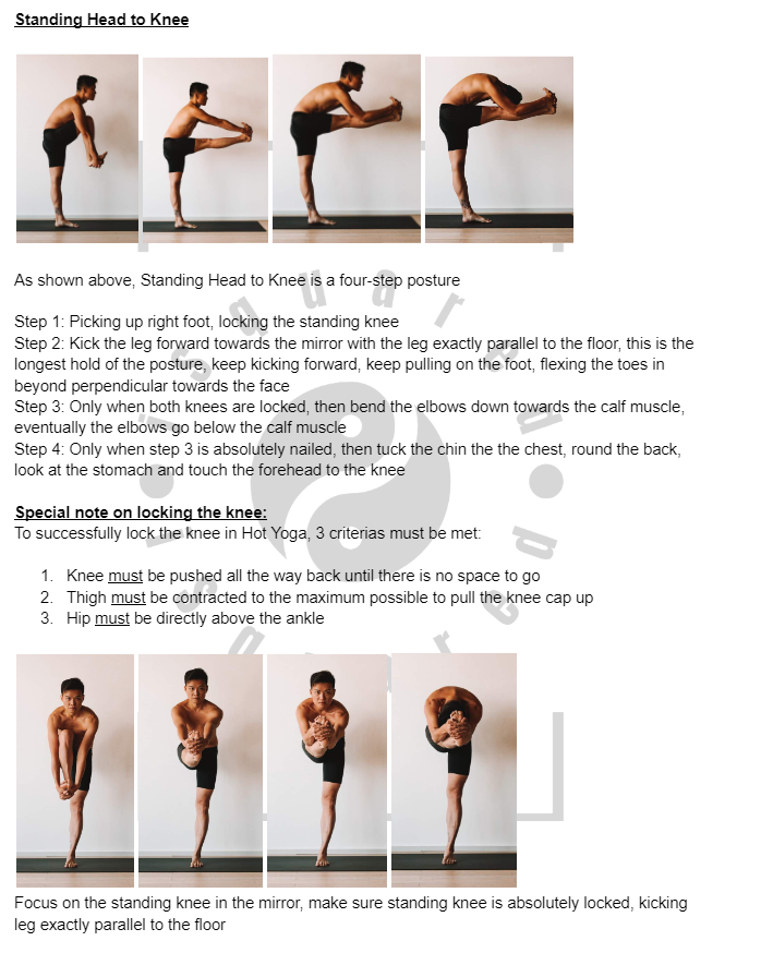 Hot Yoga 26+2 Practice Guide (Standing Series)