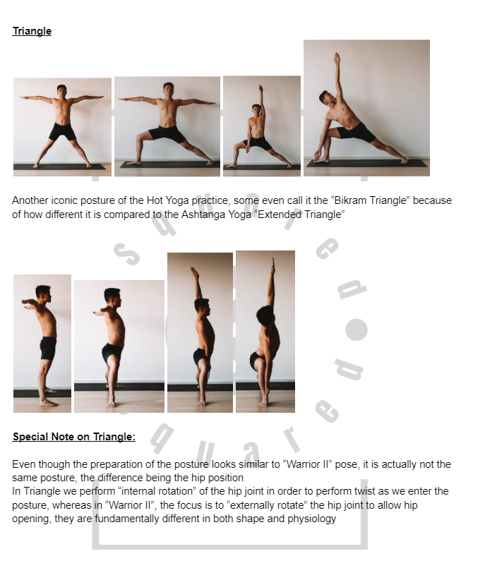 Guide de pratique du Hot Yoga 26+2 (série debout)