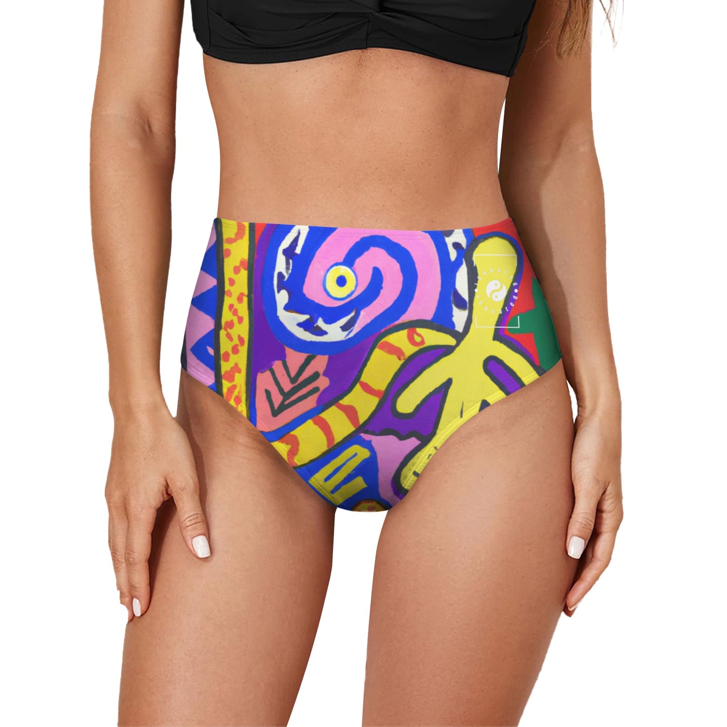 Symbolic Jamboree - High Waisted Bikini Bottom