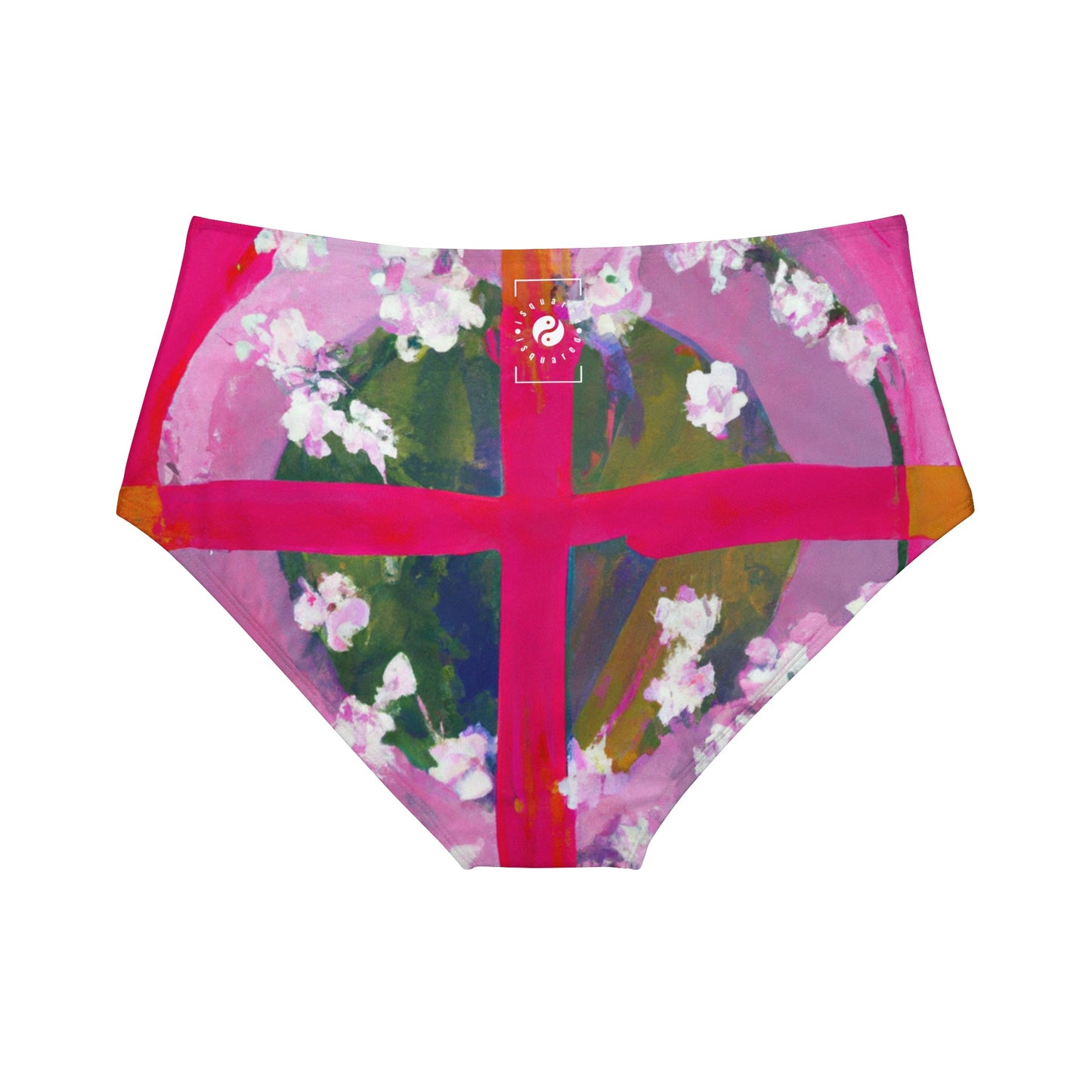 "Bloom Resurgence" - High Waisted Bikini Bottom - iSquaredYoga