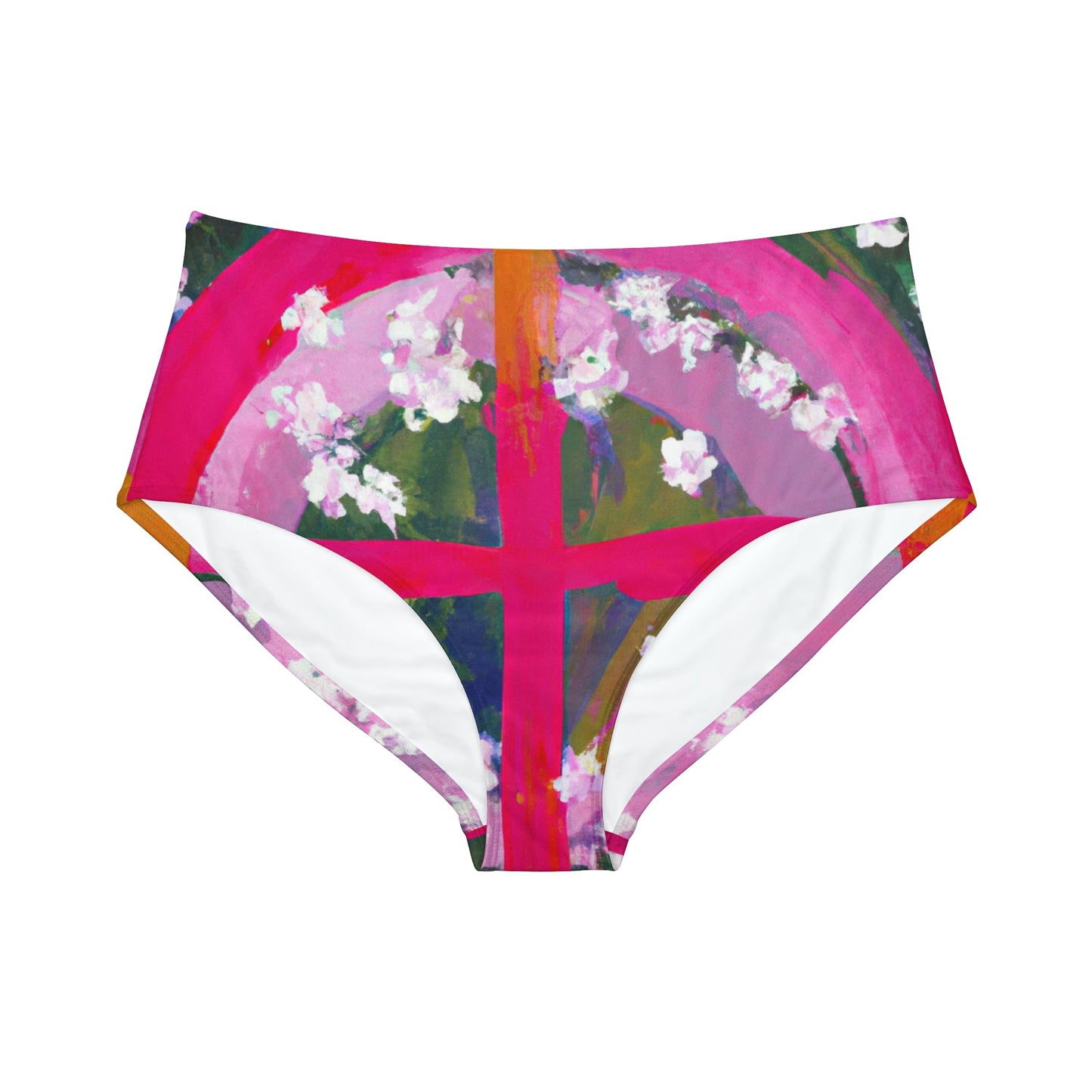 "Bloom Resurgence" - High Waisted Bikini Bottom - iSquaredYoga