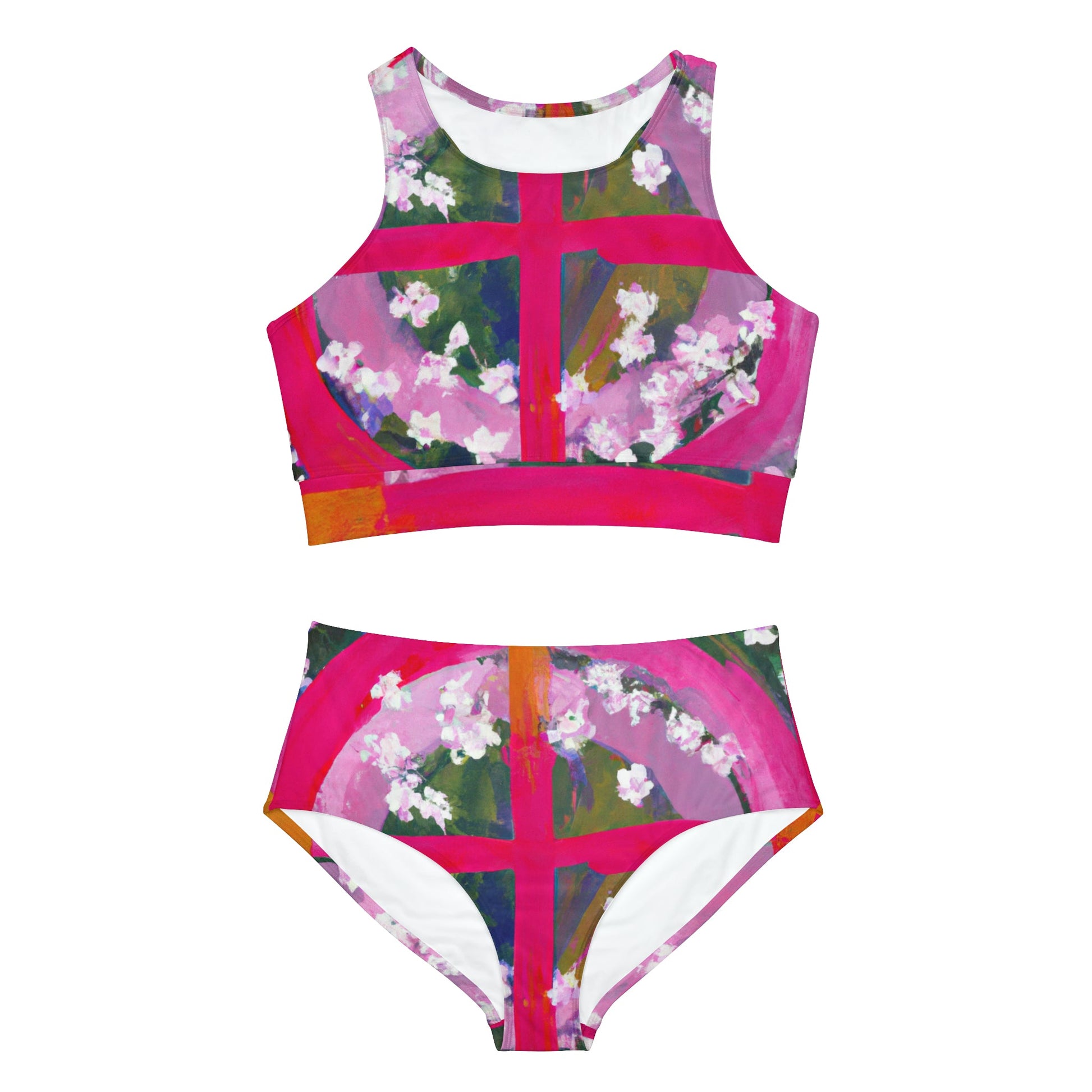 "Bloom Resurgence" - Hot Yoga Bikini Set - iSquaredYoga