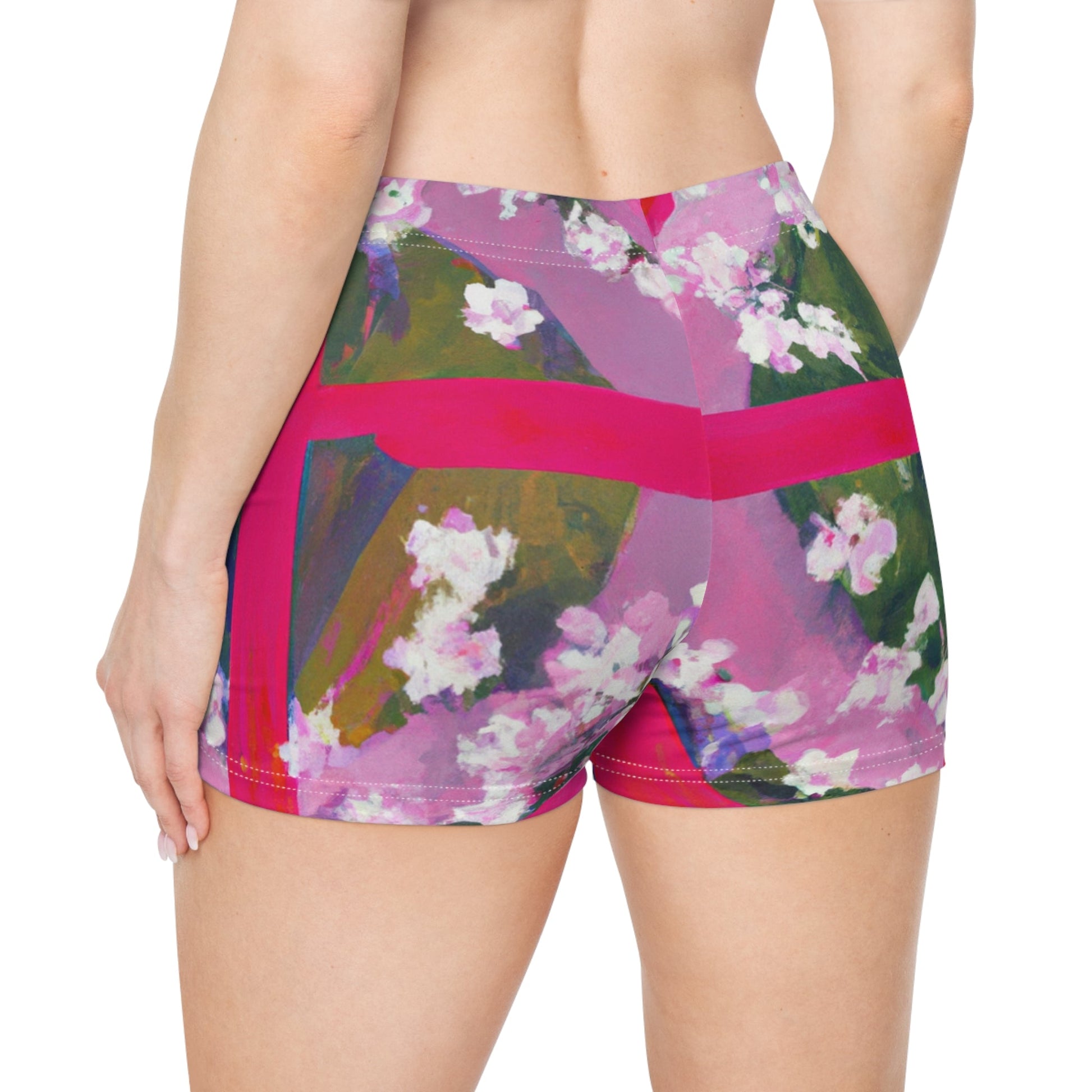 "Bloom Resurgence" - Mini Hot Yoga Short - iSquaredYoga