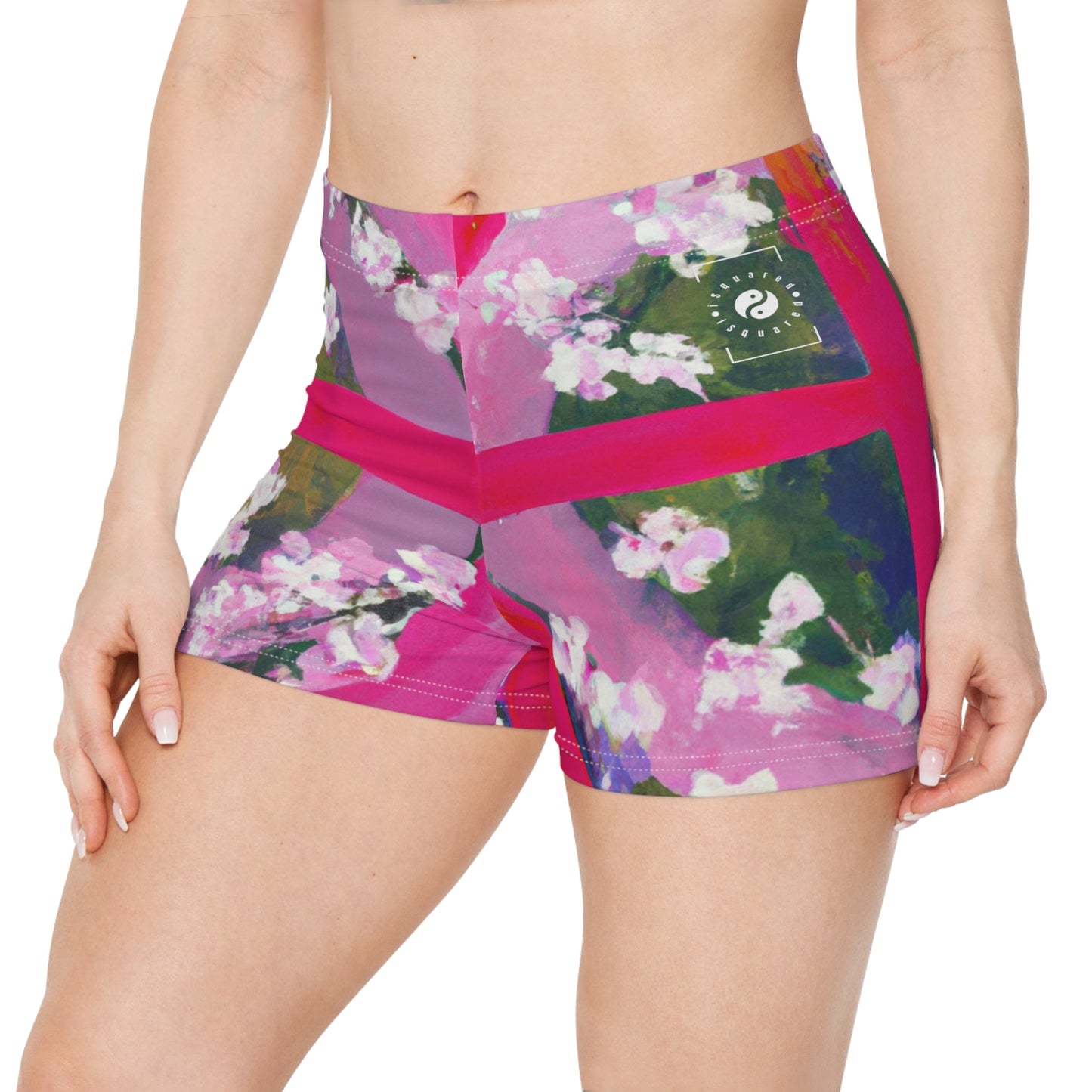 "Bloom Resurgence" - Mini Hot Yoga Short - iSquaredYoga