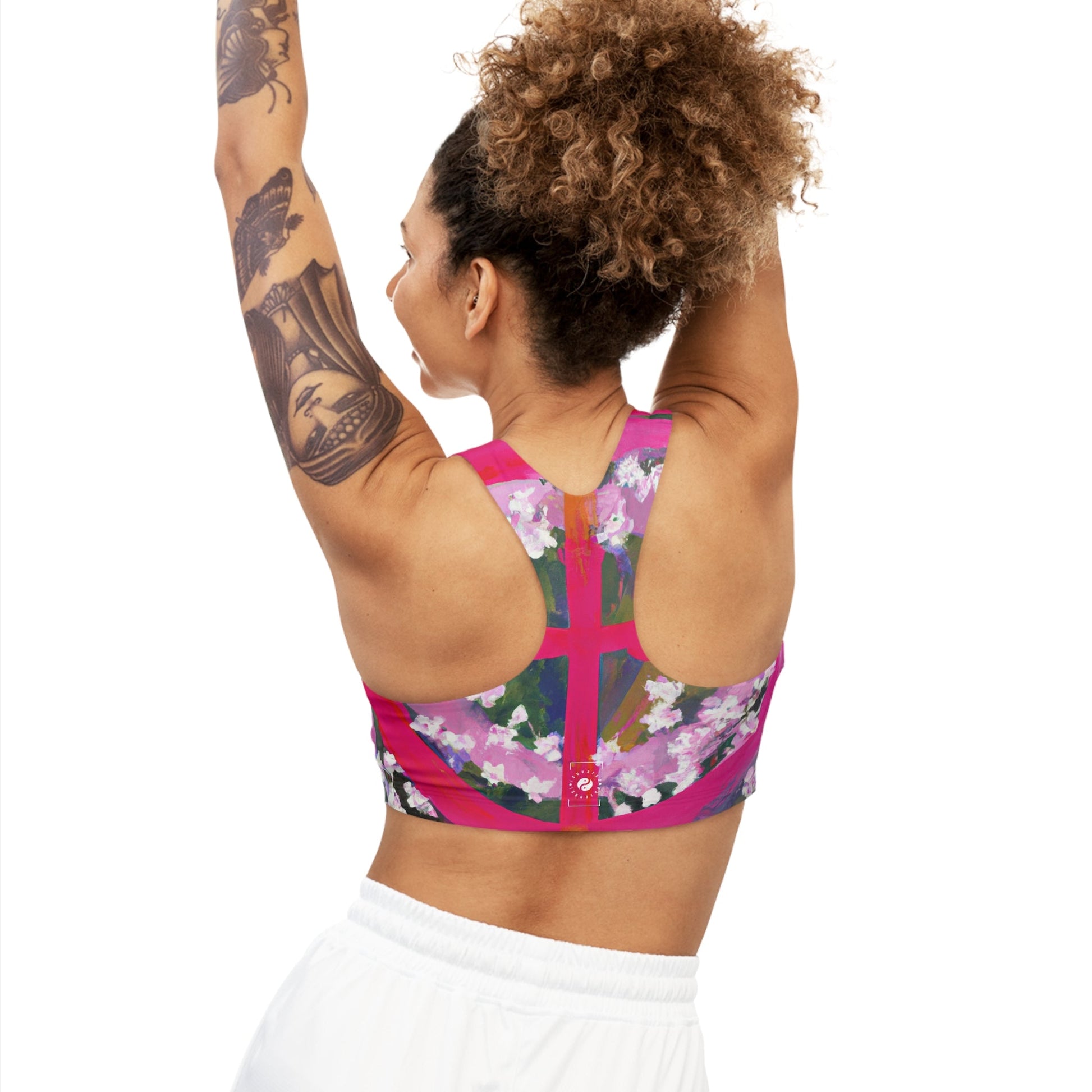 "Bloom Resurgence" - Seamless Sports Bra - iSquaredYoga