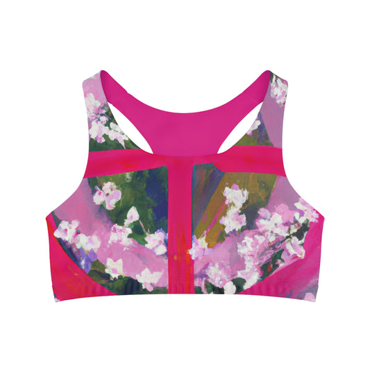 "Bloom Resurgence" - Seamless Sports Bra - iSquaredYoga