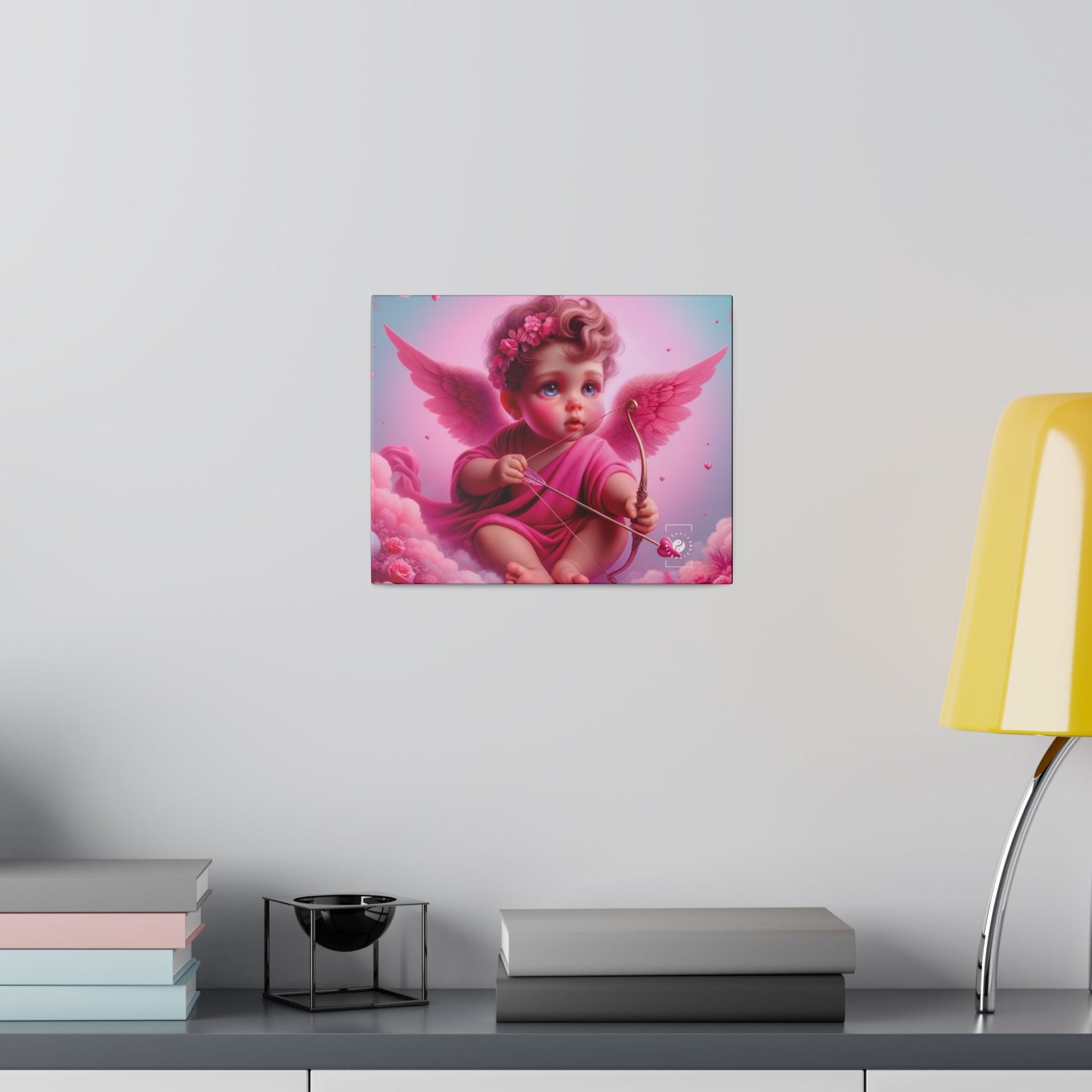 "Bold Blush: A Cupid's Love Affair" - Art Print Canvas - iSquaredYoga