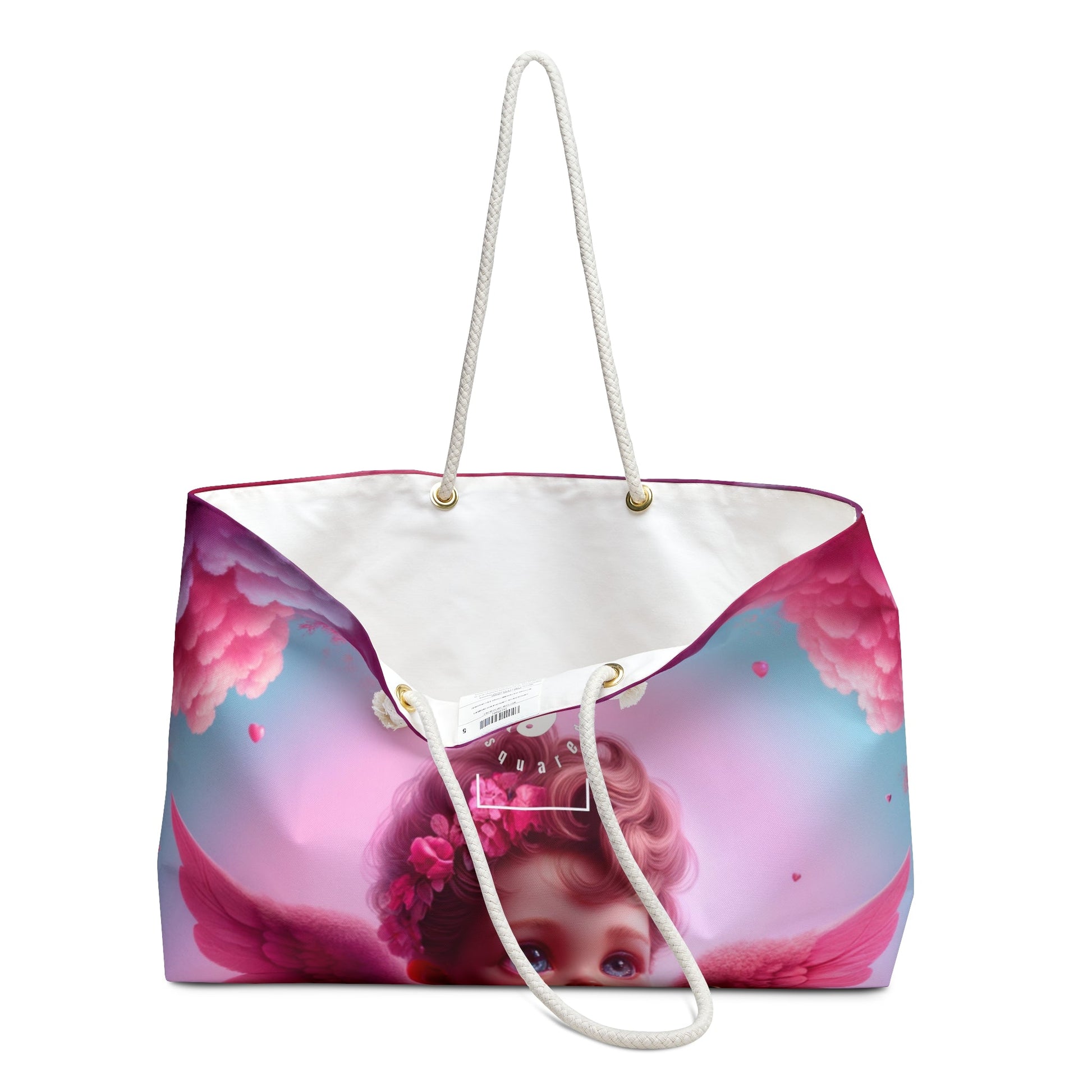 "Bold Blush: A Cupid's Love Affair" - Casual Yoga Bag - iSquaredYoga