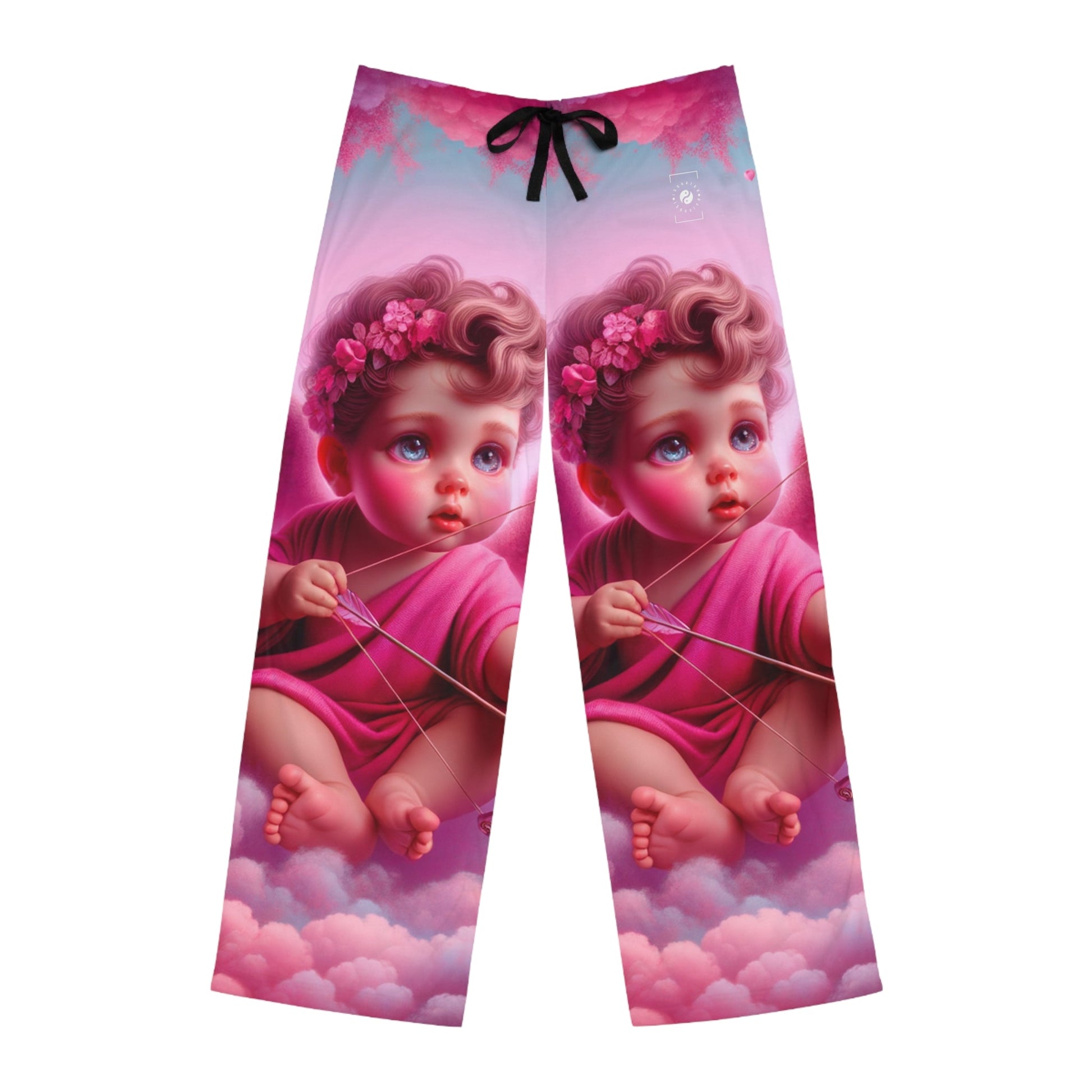 "Bold Blush: A Cupid's Love Affair" - men's Lounge Pants - iSquaredYoga