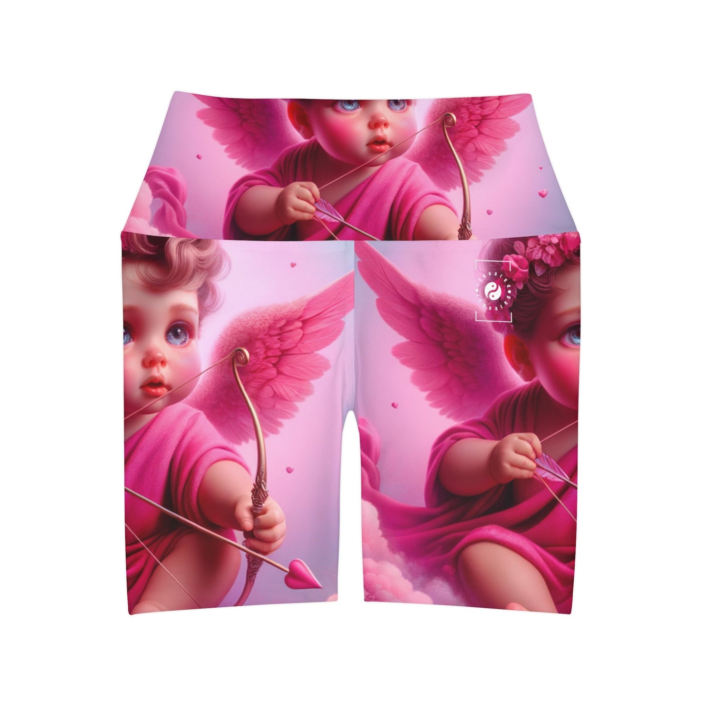 "Bold Blush: A Cupid's Love Affair" - shorts - iSquaredYoga