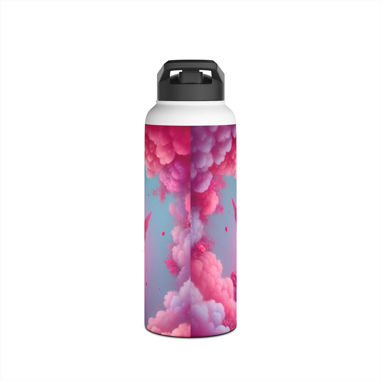 "Bold Blush: A Cupid's Love Affair" - Water Bottle - iSquaredYoga