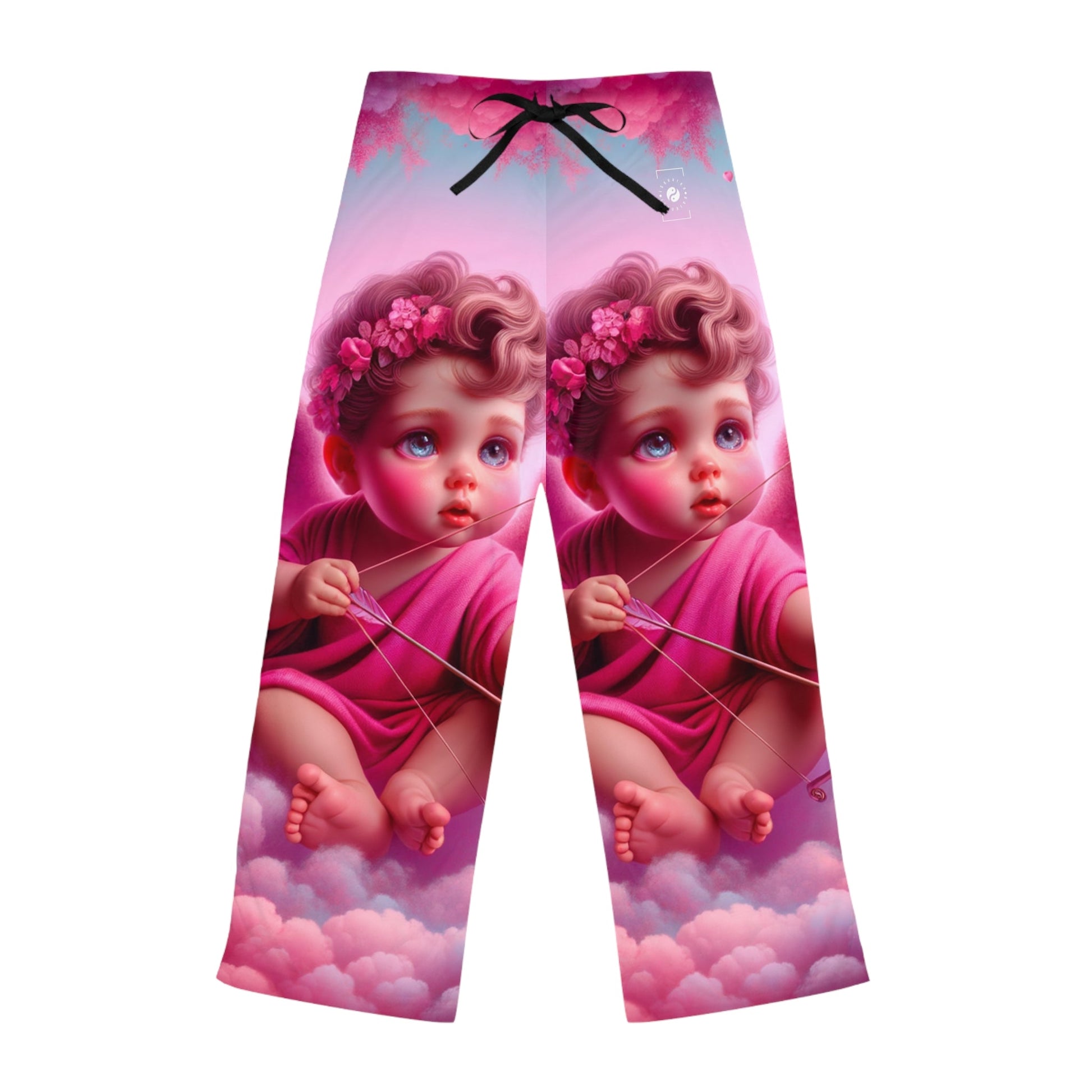 "Bold Blush: A Cupid's Love Affair" - Women lounge pants - iSquaredYoga