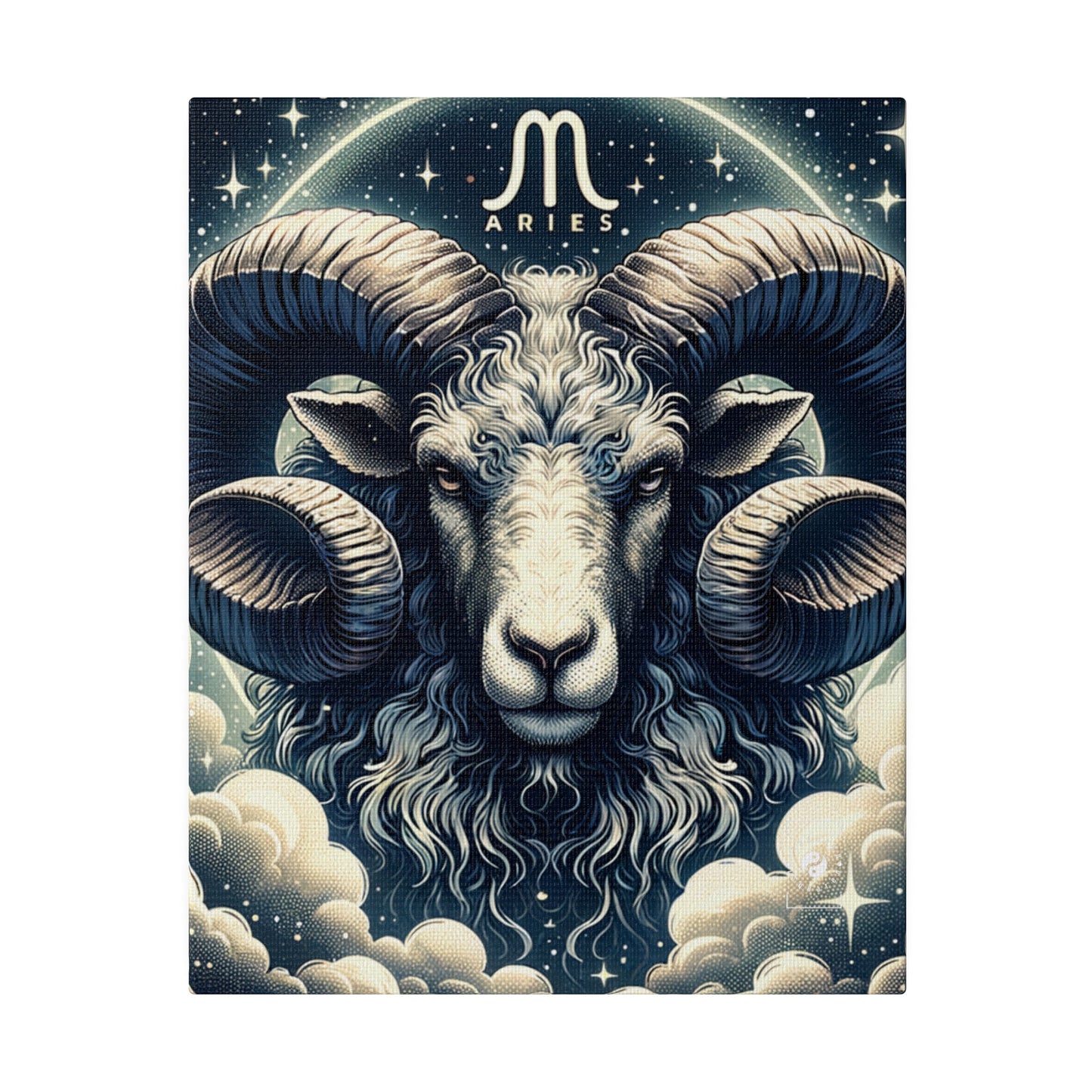 "Celestial Ram Ascendant" - Art Print Canvas - iSquaredYoga