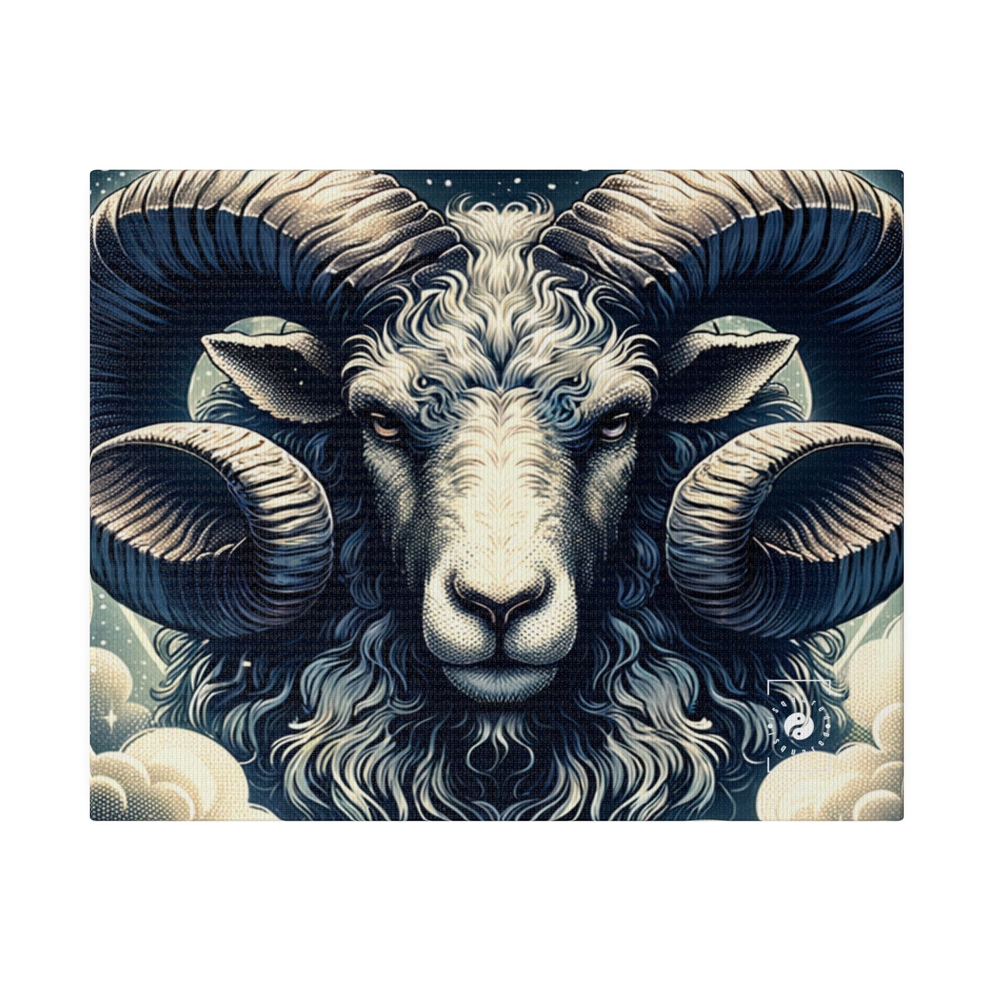 "Celestial Ram Ascendant" - Art Print Canvas - iSquaredYoga