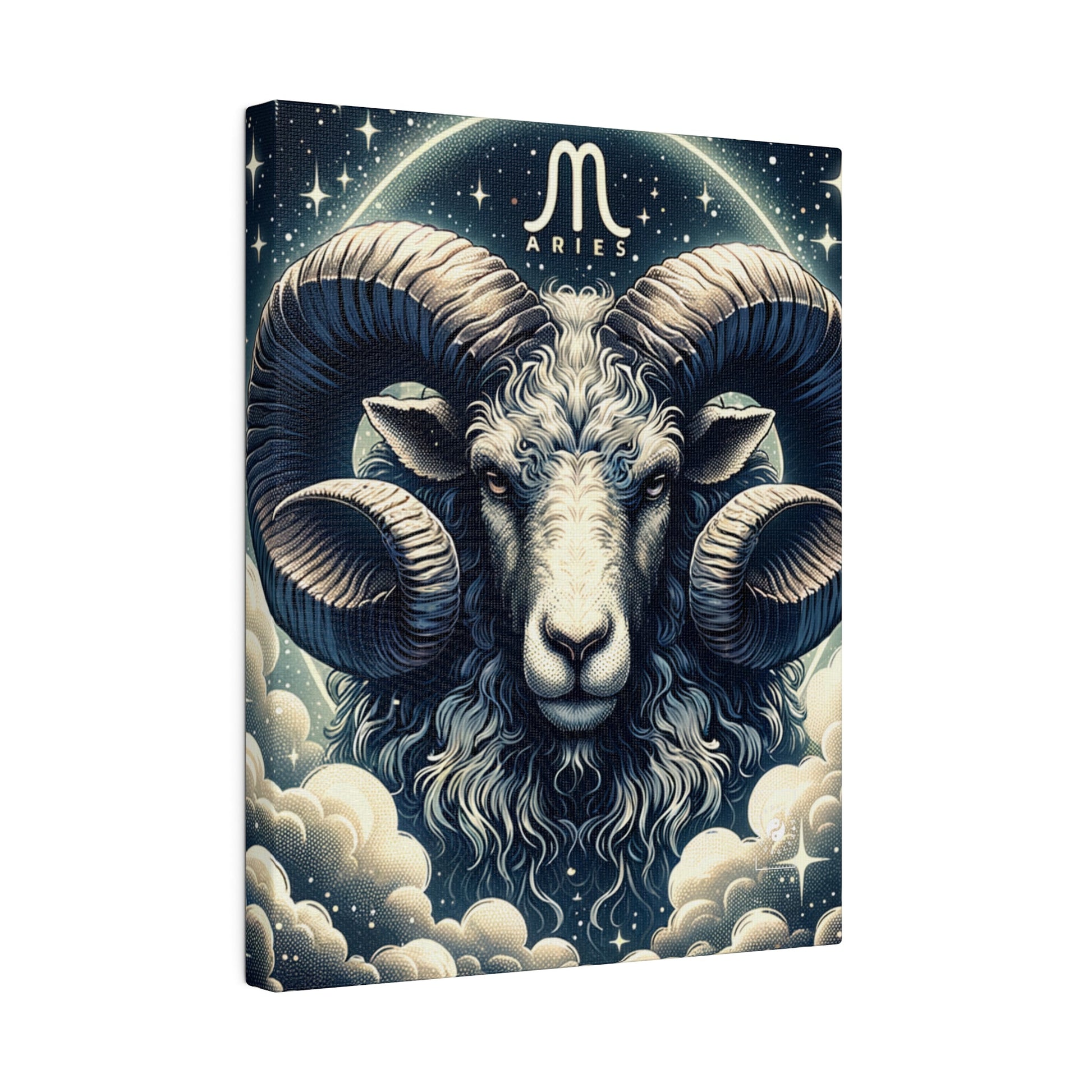 "Celestial Ram Ascendant" - Art Print Canvas - iSquaredYoga