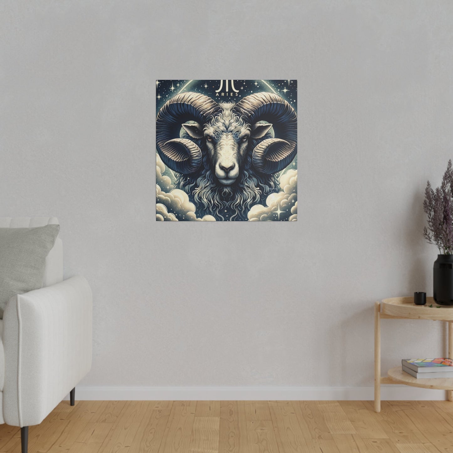 "Celestial Ram Ascendant" - Art Print Canvas - iSquaredYoga